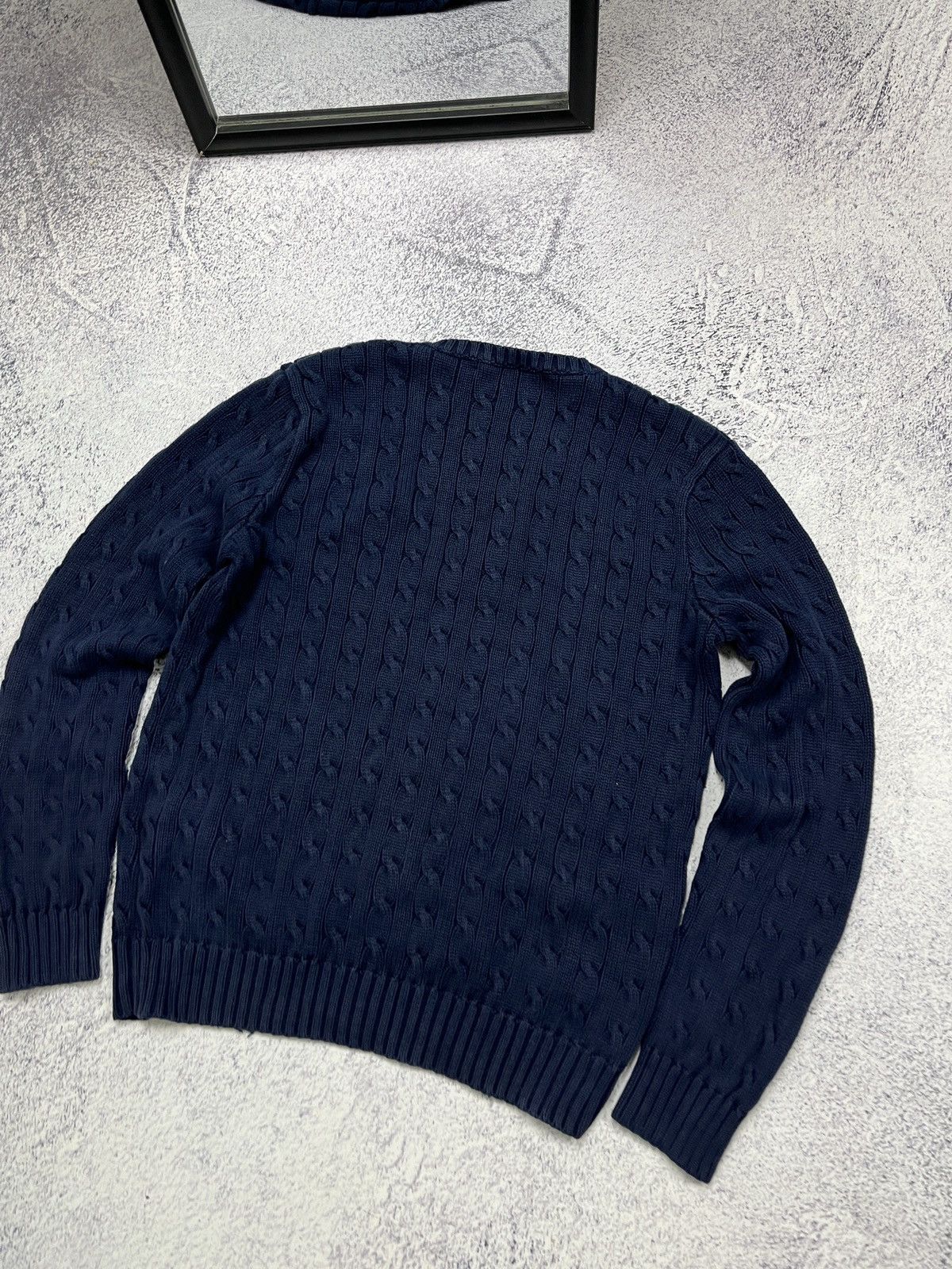 Polo Ralph Lauren × Ralph Lauren Polo Ralph Lauren Cable Knit Preppy Style Sweater Luxury Size US S / EU 44-46 / 1 - 10 Thumbnail