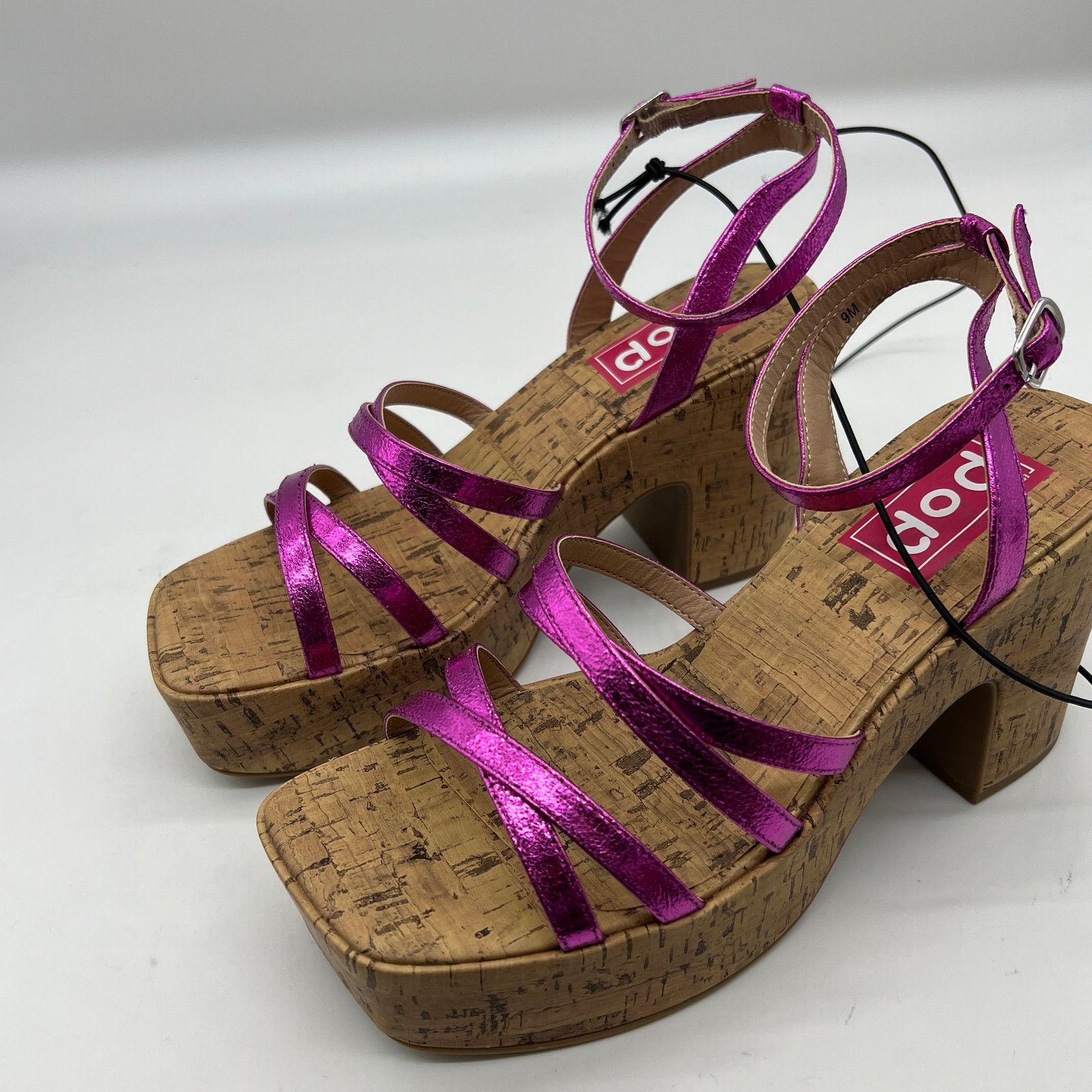 Other Pop Womens Kallie Heeled Sandals Pink Fuschia Multicolor Size US 9 / IT 39 - 6 Thumbnail