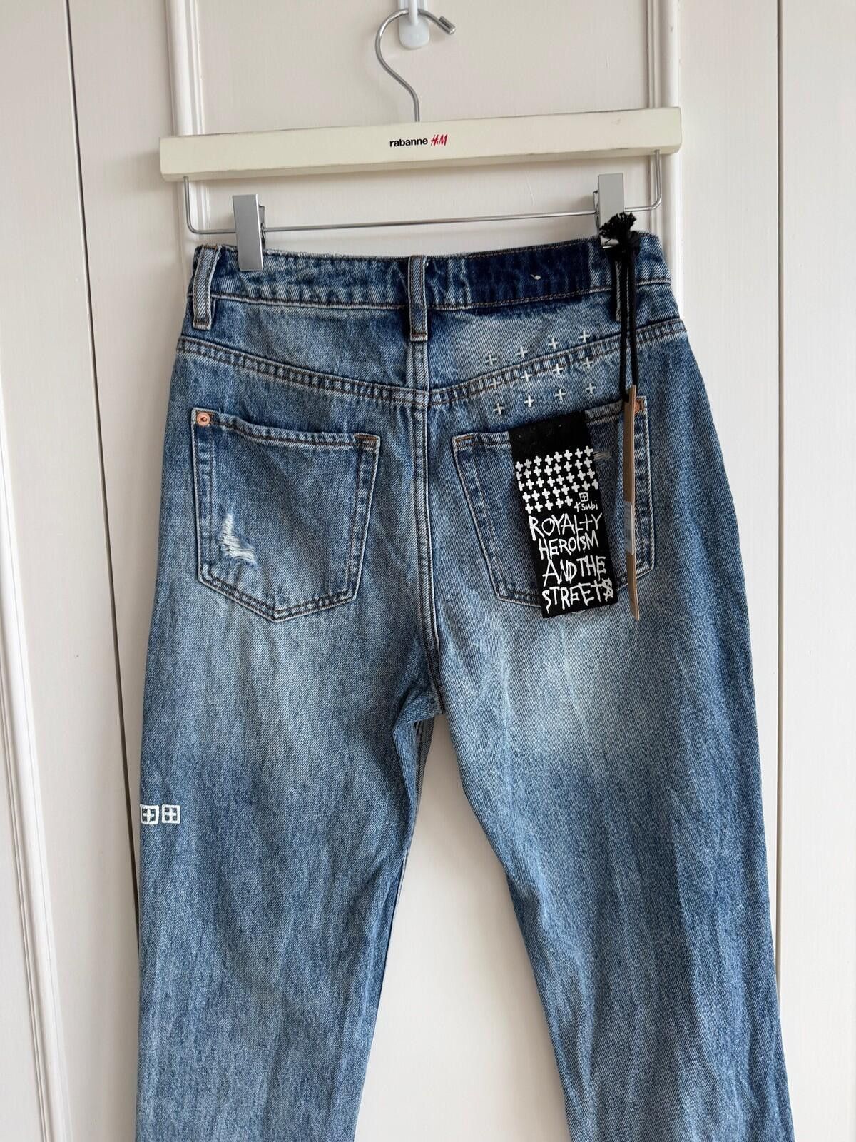 Ksubi new ksubi womens denim jeans nine o trashed blue 25 7 Size 25" / US 0 / IT 36 - 7 Thumbnail