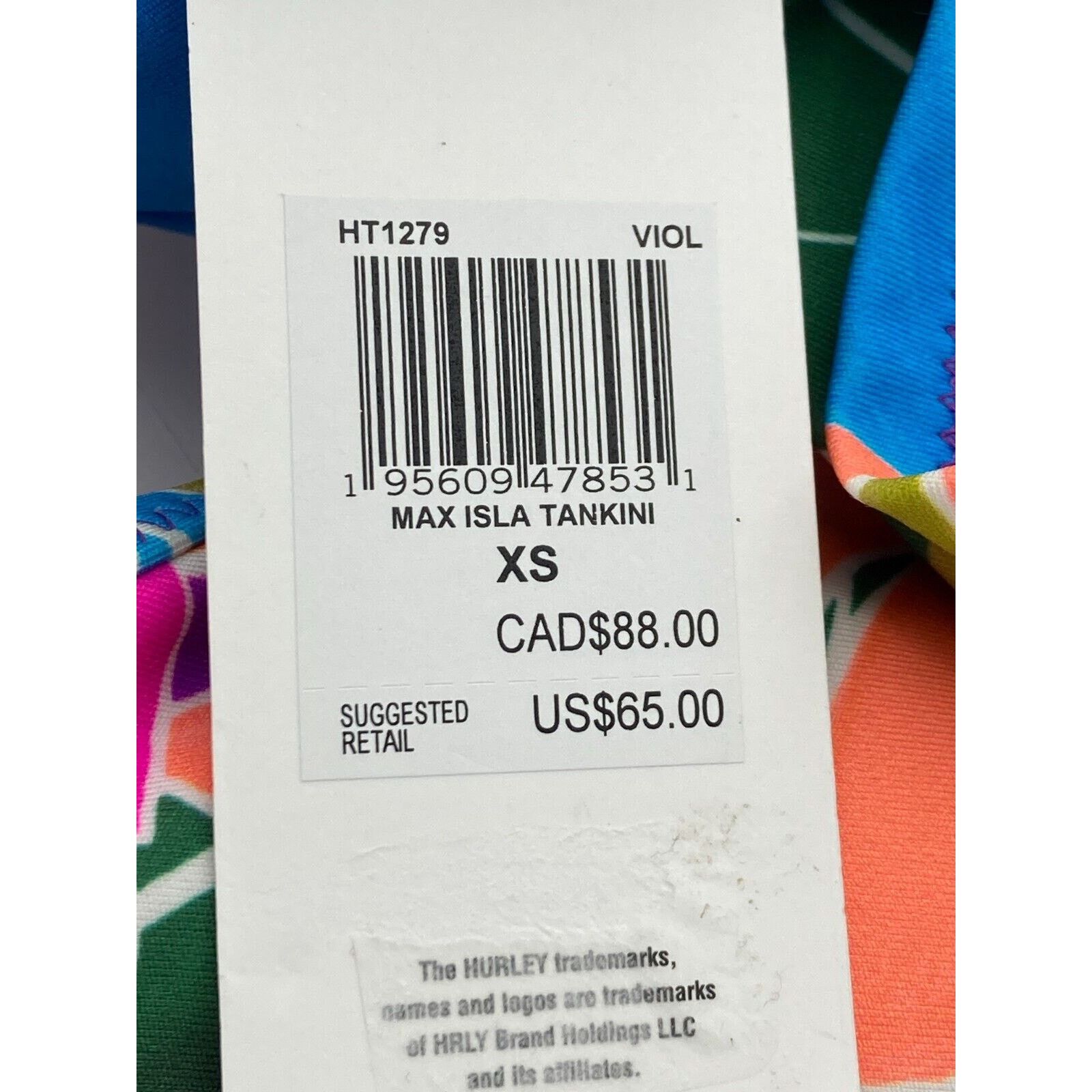 Hurley HURLEY Swim Tankini Top Juniors' Mas Isla Racerback XS Size ONE SIZE - 8 Thumbnail