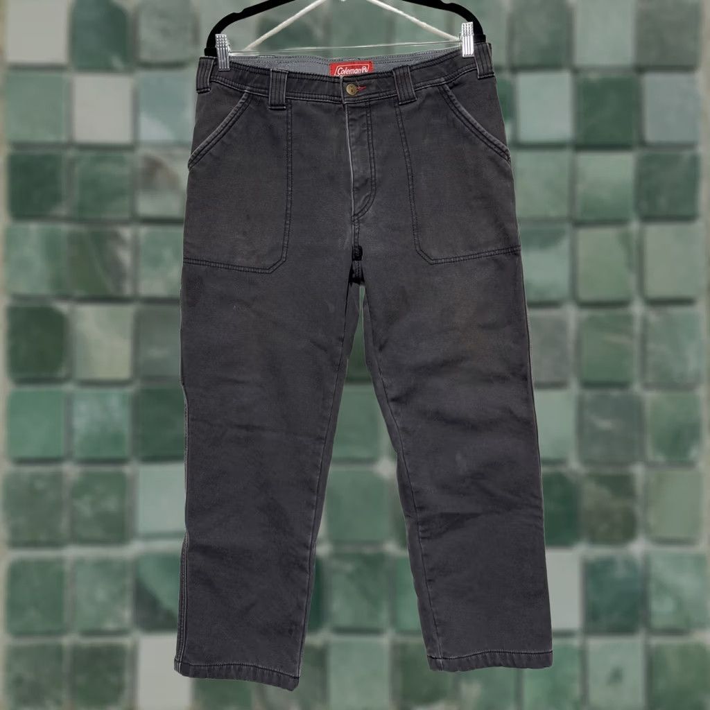 Vintage Coleman Fleece-Lined Cargo Pants Insulated Black Men’s Size 34x30 Size US 34 / EU 50 - 1 Thumbnail