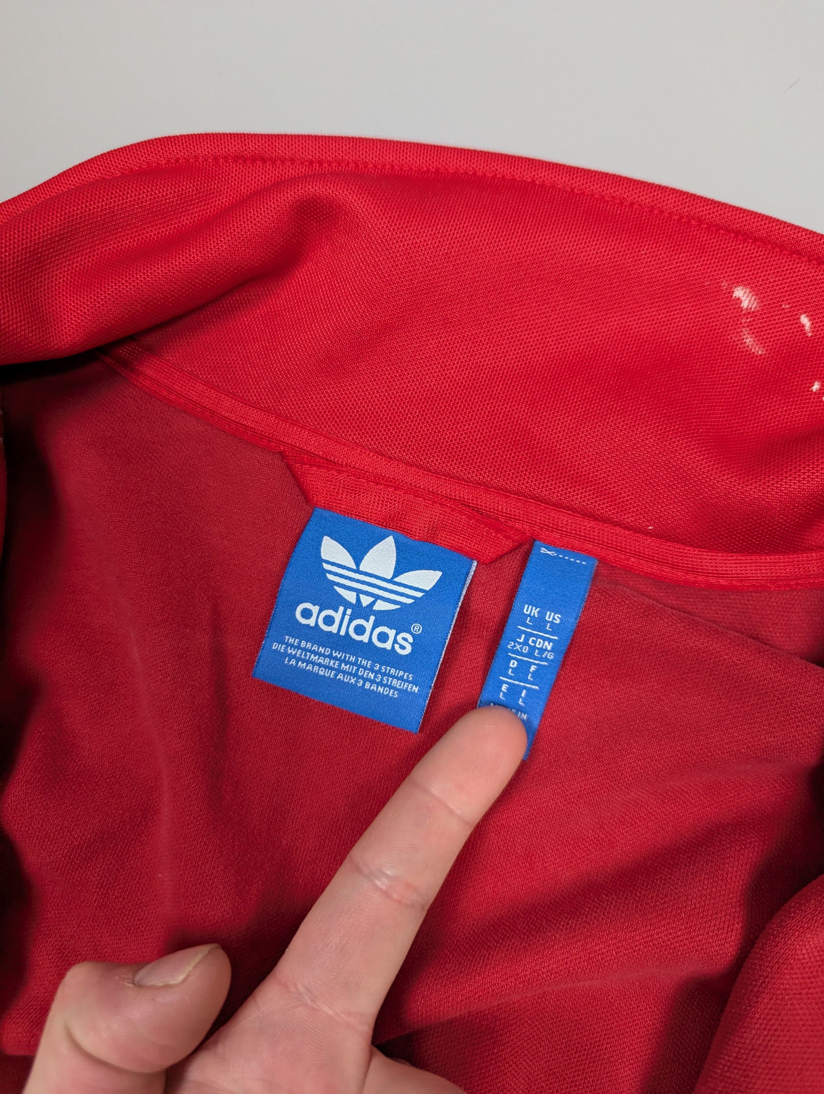 Adidas Adidas Originals Men's Red Track Jacket Trefoil 03 Size US L / EU 52-54 / 3 - 9 Thumbnail