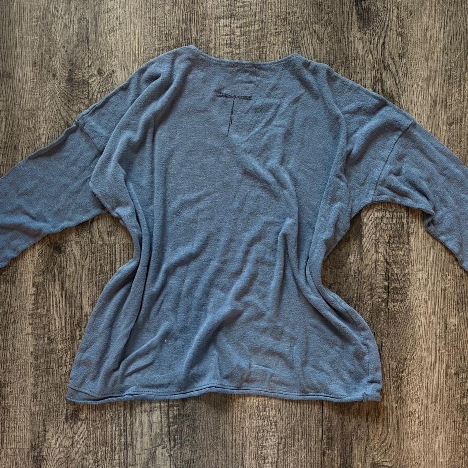 Other Blue long sleeve top with Dragonfly Detail Size S / US 4 / IT 40 - 4 Thumbnail
