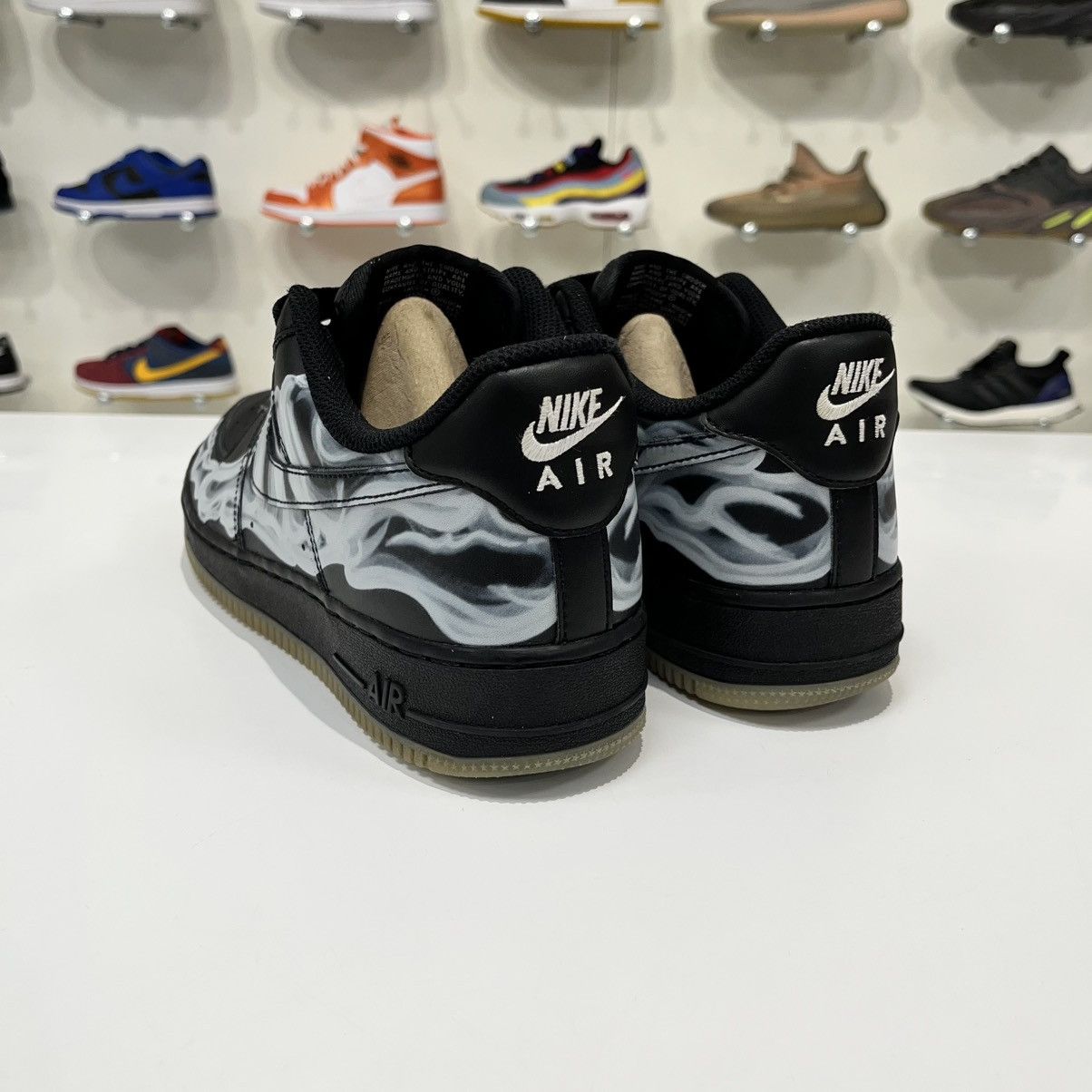 Nike Nike Air Force 1 Low Black Skeleton Halloween (2019) Size US 8.5 / EU 41-42 - 4 Thumbnail