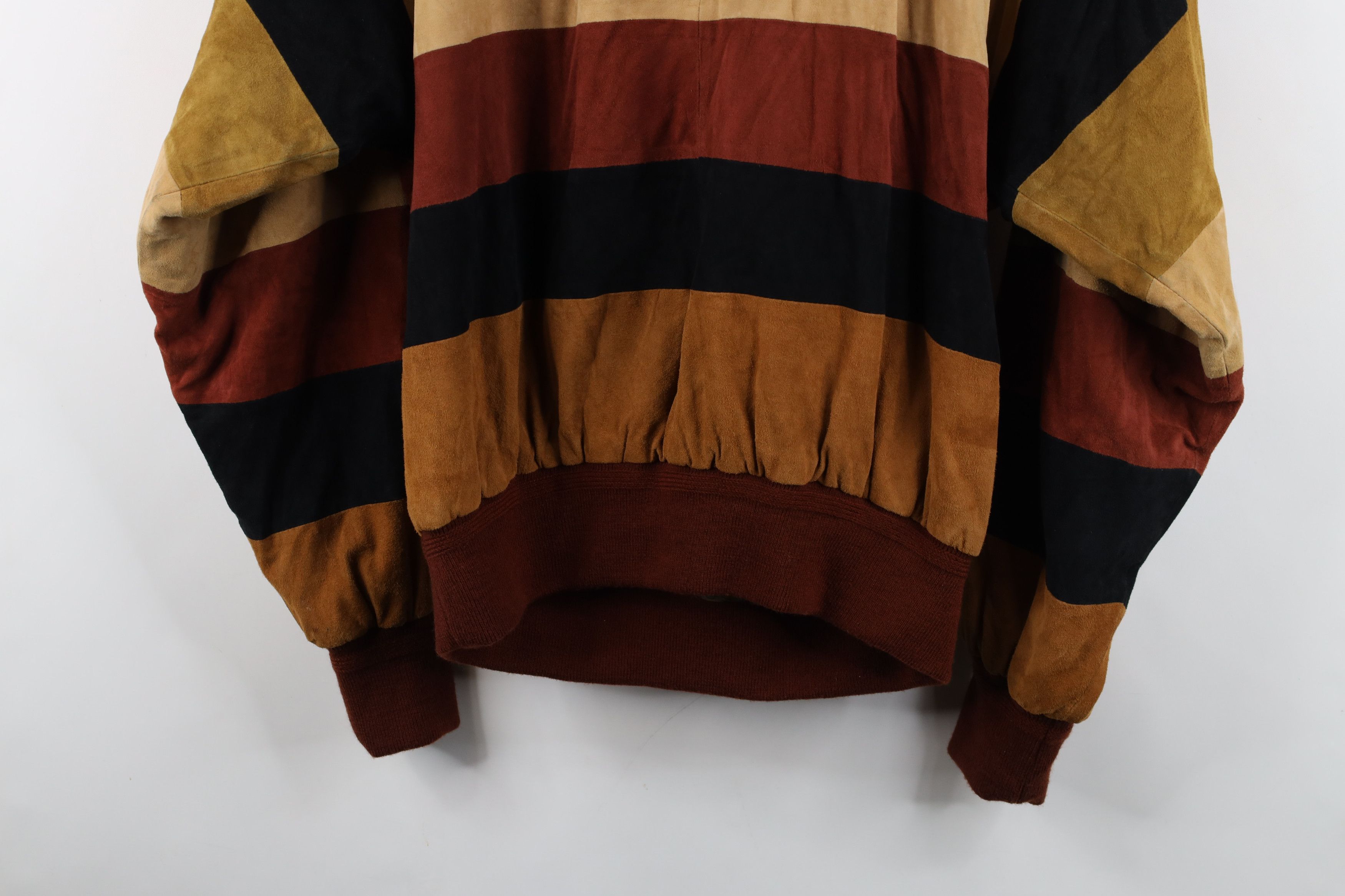 Vintage Vintage 90s Streetwear Reversible Suede Leather Silk Jacket Size US S / EU 44-46 / 1 - 11 Thumbnail