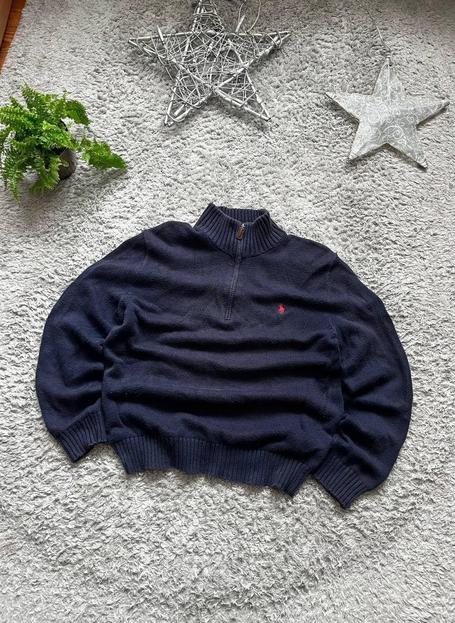 Polo Ralph Lauren × Vintage Polo Ralph Lauren 1/3 Zip Vintage Sweater Streetwear Logo Size US S / EU 44-46 / 1 - 2 Thumbnail