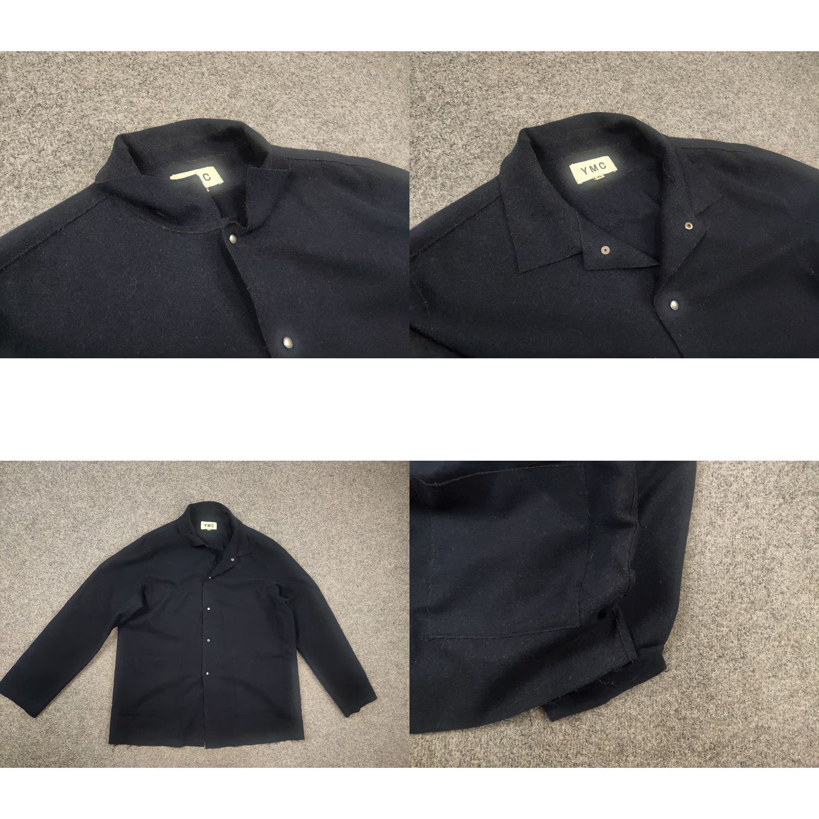 YMC YMC You Must Create Design Jacket Women XL Navy Blue Wool Overshot Overiszed All Seasons Fall Spring Summer Size XL / US 12-14 / IT 48-50 - 8 Thumbnail