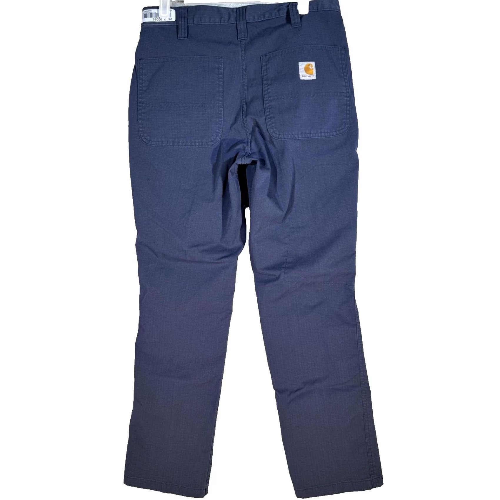 Carhartt Carhartt Pants Mens 29x30 Navy Relaxed Fit Ripstop Work Pockets 74533-20 Size US 29 - 2 Thumbnail