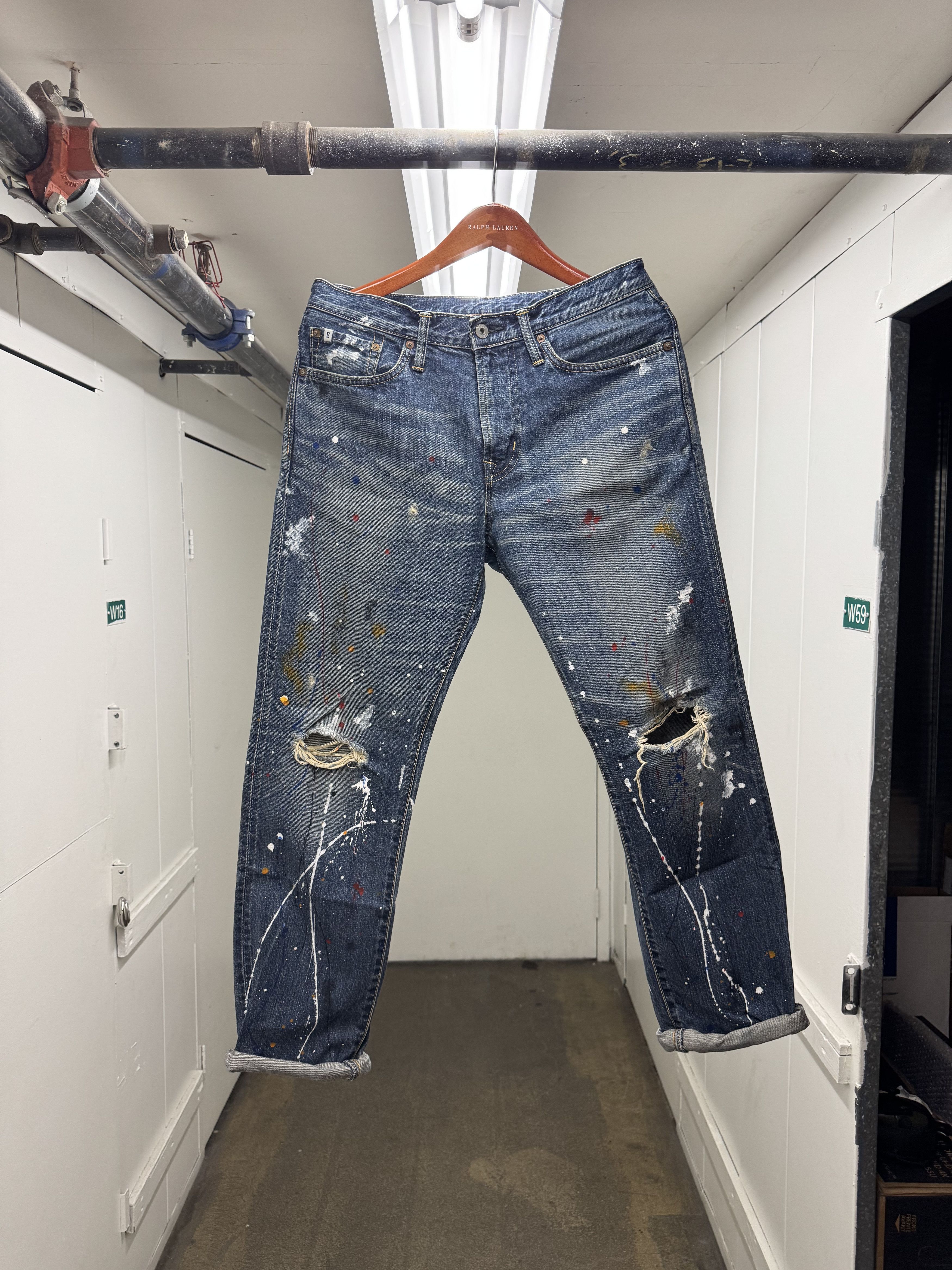 Edwin Edwin Denim Paint Splatter Distressed Jeans Made in Japan Size US 30 / EU 46 - 1 Thumbnail