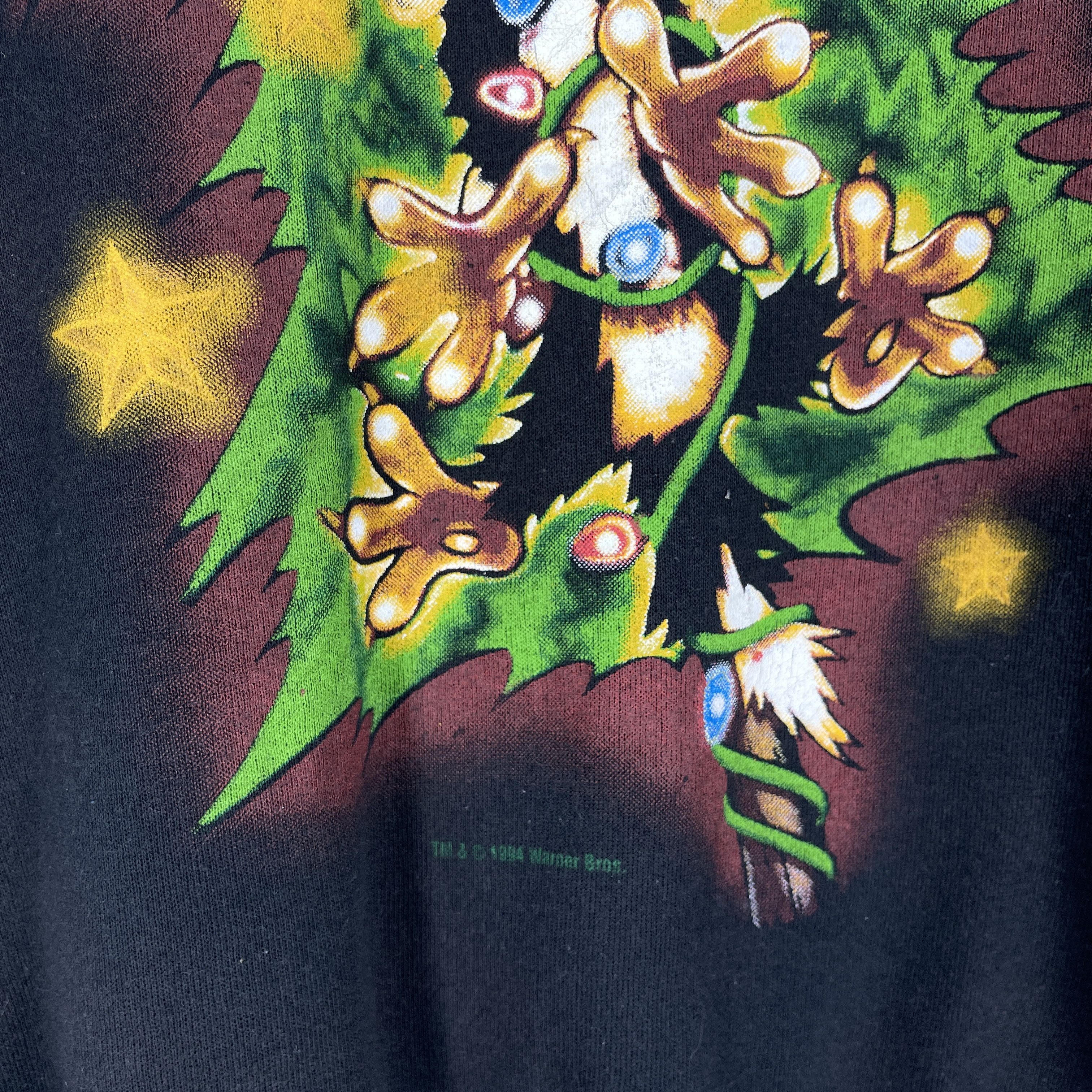 Warner Bros Vintage 90s TWEETY Christmas Celebration Printed Sweatshirt Size US M / EU 48-50 / 2 - 10 Thumbnail
