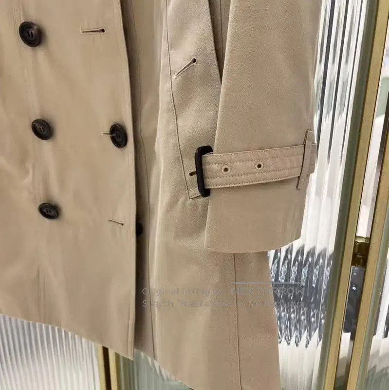 Burberry Burberry Khaki Cotton Mid-Length Women's Trench Coat. Size M / US 6-8 / IT 42-44 - 3 Thumbnail