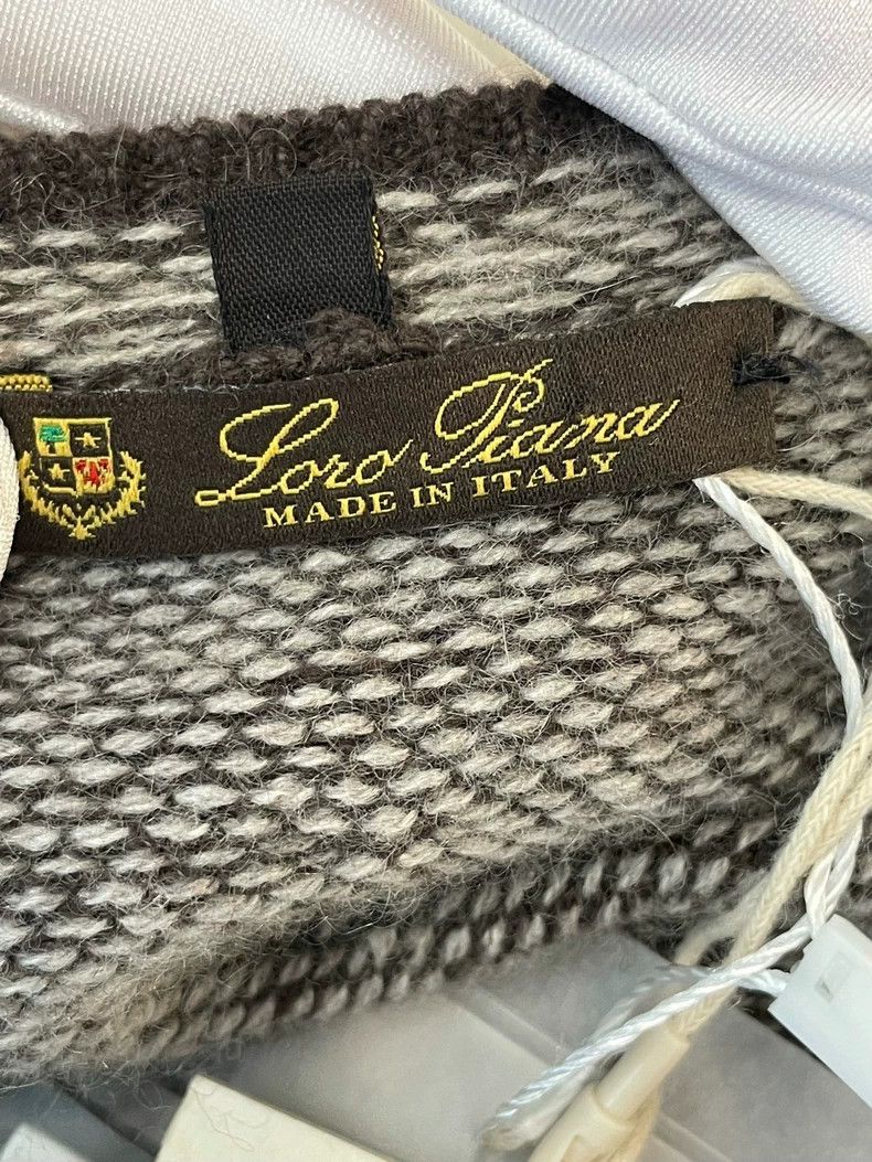 Loro Piana LORO PIANA Gray and beige cashmere vest skirt Size XL / US 12-14 / IT 48-50 - 5 Thumbnail