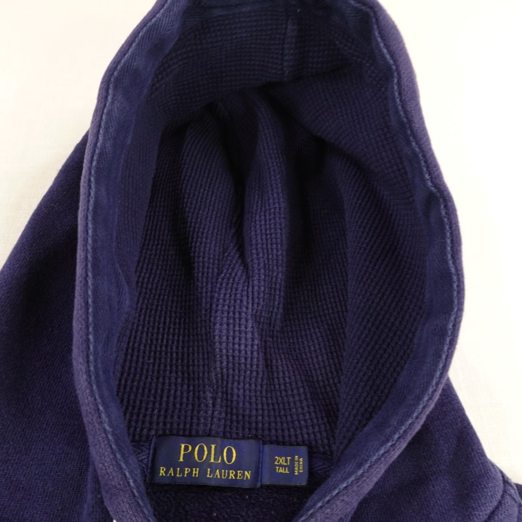 Polo Ralph Lauren Polo Ralph Lauren Hoodie Mens 2XL Tall Blue Thermal Lined Sweatshirt Zip Up ^ Size US XXL / EU 58 / 5 - 7 Thumbnail