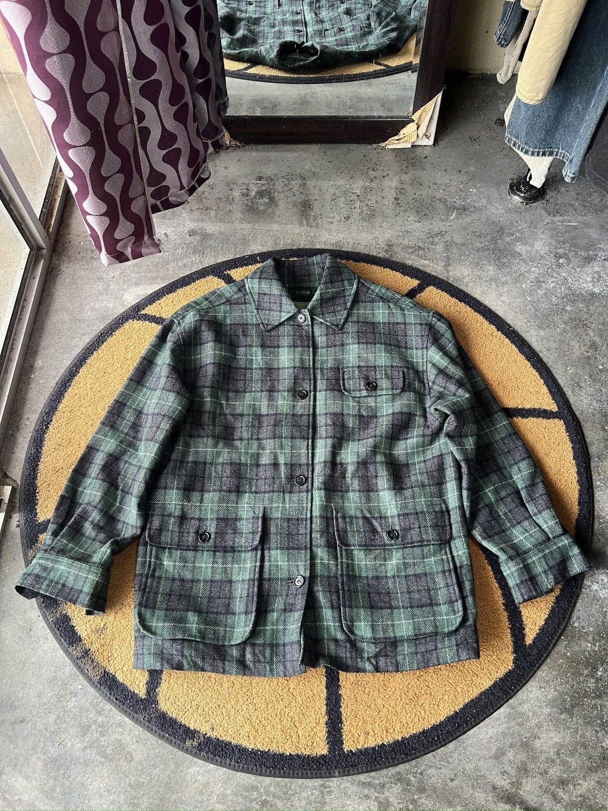J.Crew 🔥Vintage J. Crew Quilted Button Jacket Size US M / EU 48-50 / 2 - 1 Thumbnail