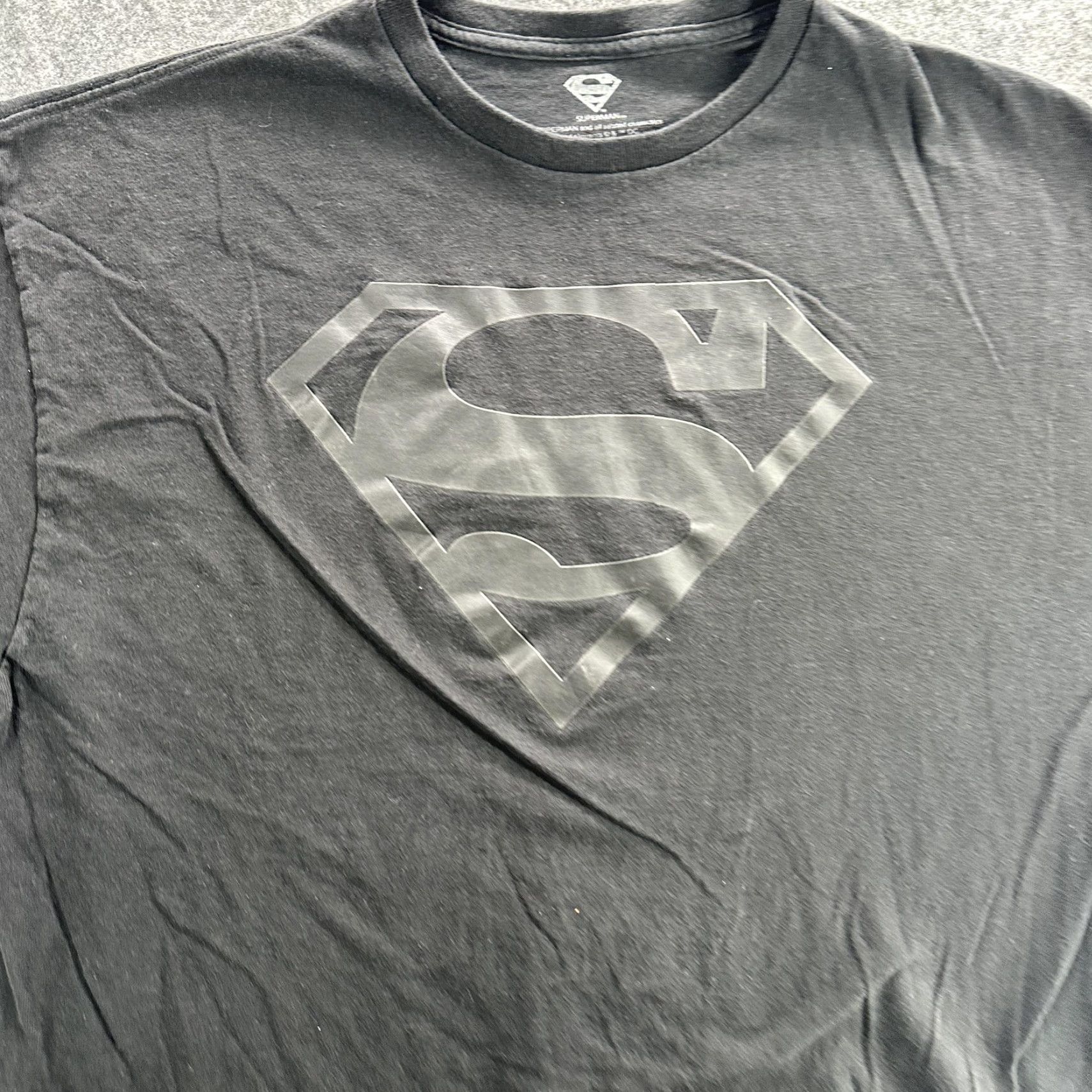 Logo 7 Superman T-Shirt Men 2XL Black DC Comics Graphic Tee Superhero Logo Short Sleeve Size US XXL / EU 58 / 5 - 3 Thumbnail