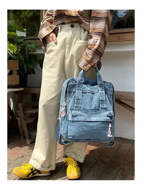 Vintage Denim Backpack Size ONE SIZE - 2 Thumbnail