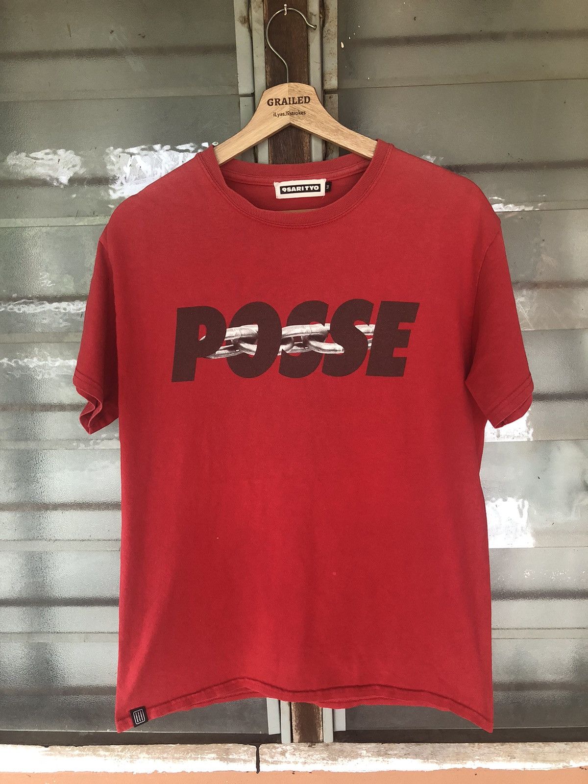 Vintage Vintage 9sari TYO Posse Spellout Shirt Tee Size US M / EU 48-50 / 2 - 1 Thumbnail