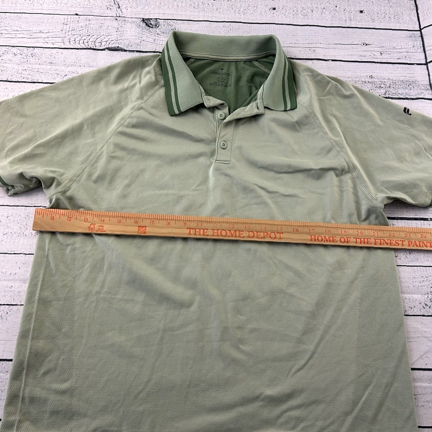 Fabletics Fabletics Short Sleeve Button Front Polo Shirt Men's XL Green Size US XL / EU 56 / 4 - 5 Thumbnail