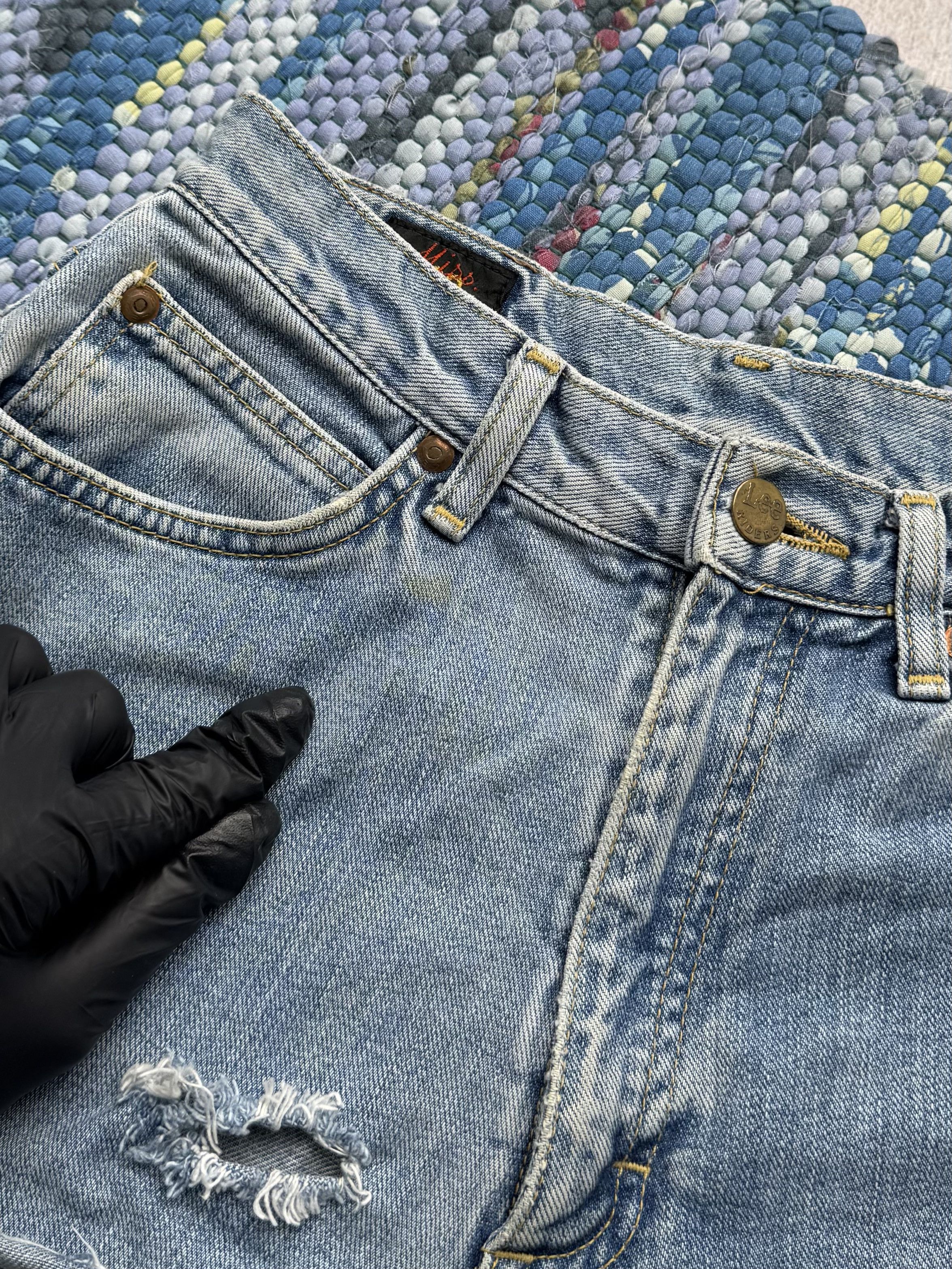 Vintage Vintage Denim Mini Shorts D15 Size 27" / US 4 / IT 40 - 3 Thumbnail