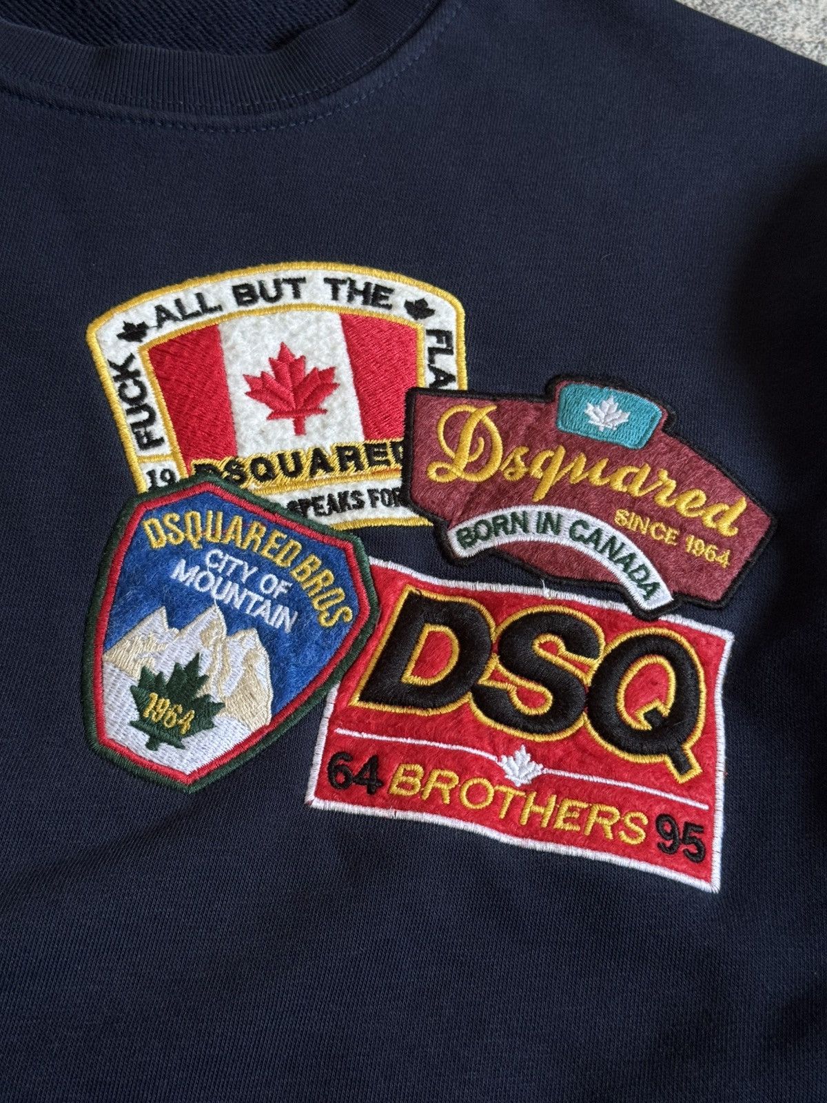 Dsquared2 Dsquared2 L/size big logo sweatshirts jumper pullover Y2K Size US L / EU 52-54 / 3 - 14 Thumbnail