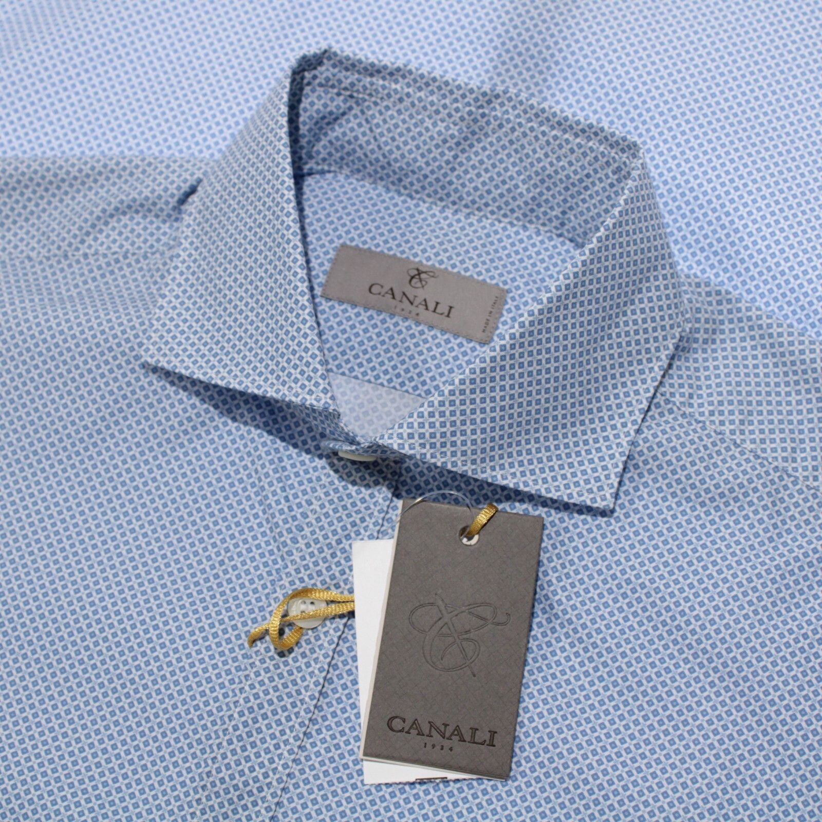 Canali Canali New with tags Shirt Size S US In Blue Size US S / EU 44-46 / 1 - 1 Thumbnail