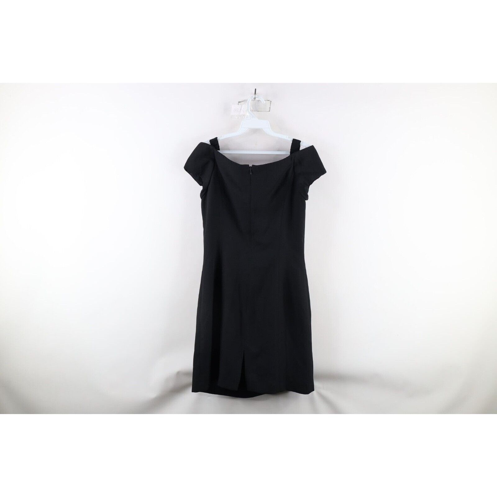 Vintage Vintage 80s Glam Off the Shoulder Pencil Cocktail Dress Size M / US 6-8 / IT 42-44 - 8 Thumbnail