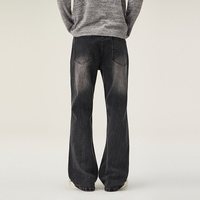 Japanese Brand High-street loose-fitting washed flared jeans for men Size US 32 / EU 48 - 5 Thumbnail