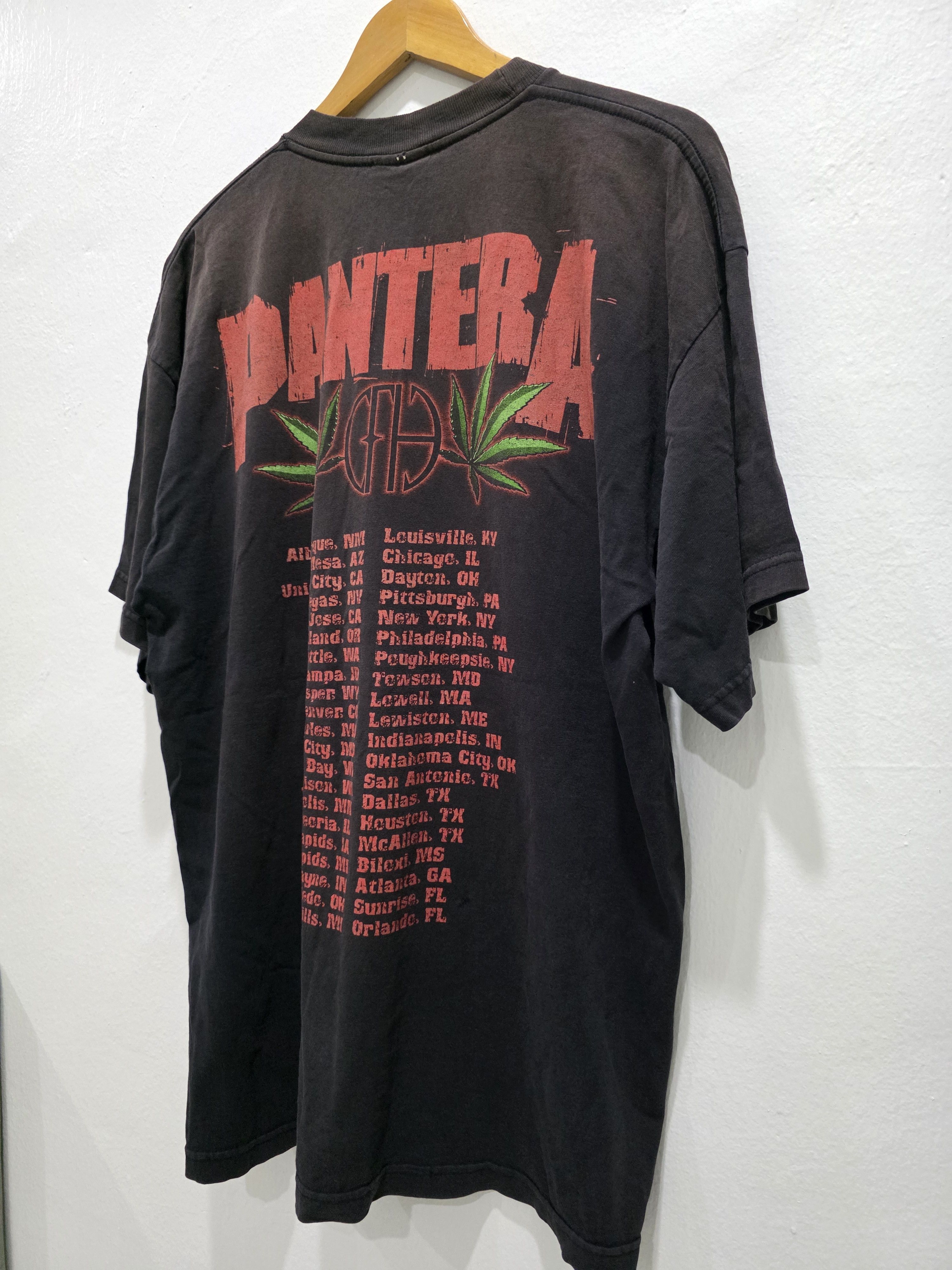 Band Tees Vintage 90s Pantera Tshirt Size US XL / EU 56 / 4 - 11 Thumbnail