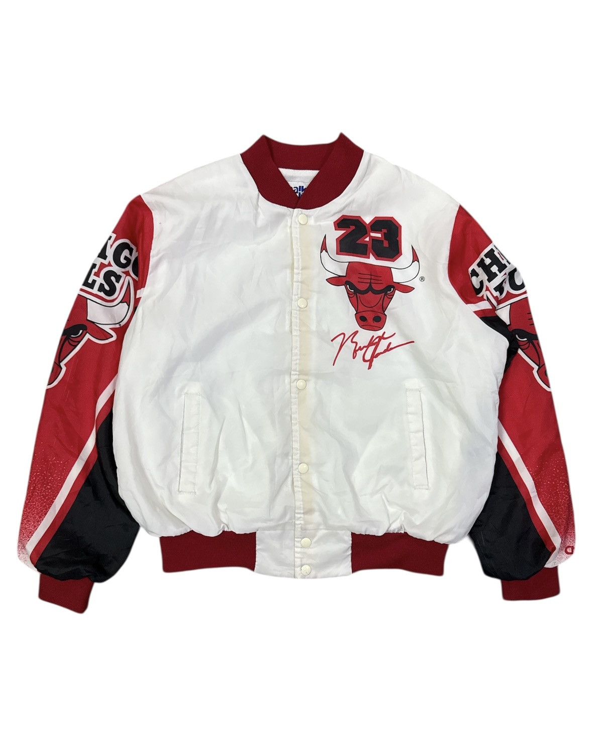 Vintage 1990s Chicago Bulls Michael Jordan Fanimation jacket. Size US L / EU 52-54 / 3 - 4 Thumbnail