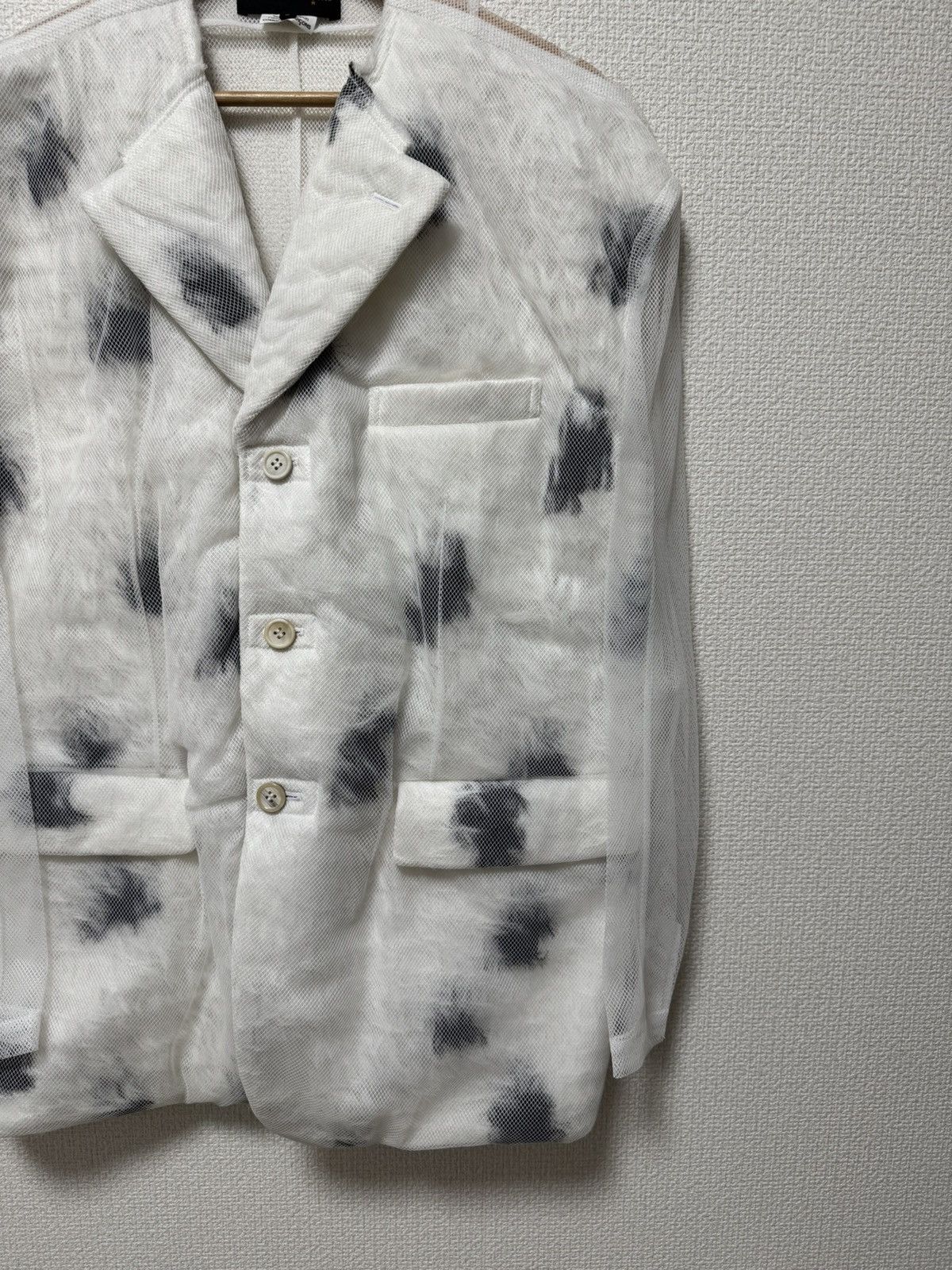 Comme des Garcons SS2025 COMME des GARÇONS Sheer Mesh Overlay Layered Jacket Size S / US 4 / IT 40 - 2 Thumbnail