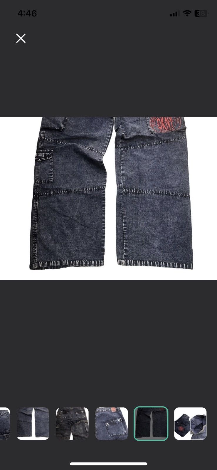 DKNY 🔥DKNY DONNA KARAN NEW YORK Gothic Y2K Rave Cyberpunk Pants Size US 34 / EU 50 - 9 Thumbnail