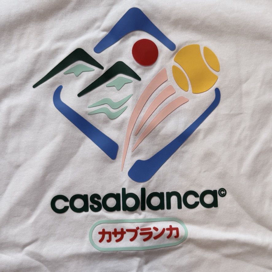 Casablanca Montaigne Sportif Fitted T-Shirt Size L / US 10 / IT 46 - 2 Thumbnail
