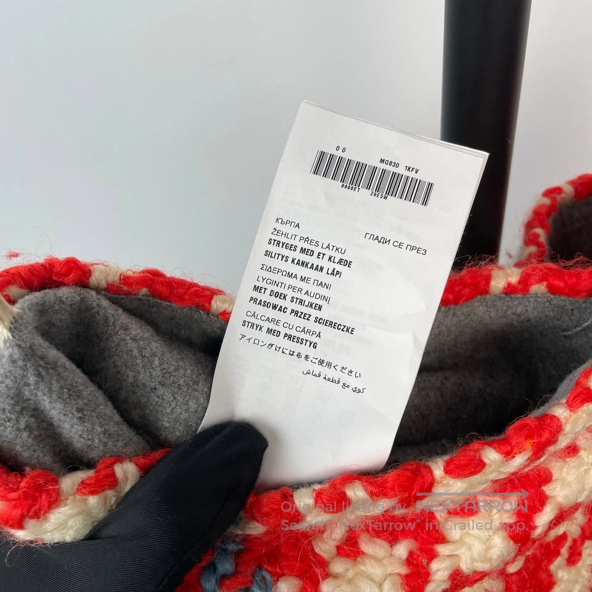 Miu Miu Miu Miu Red and White Plaid Wool Plaid Skirt| Size 37" - 9 Thumbnail