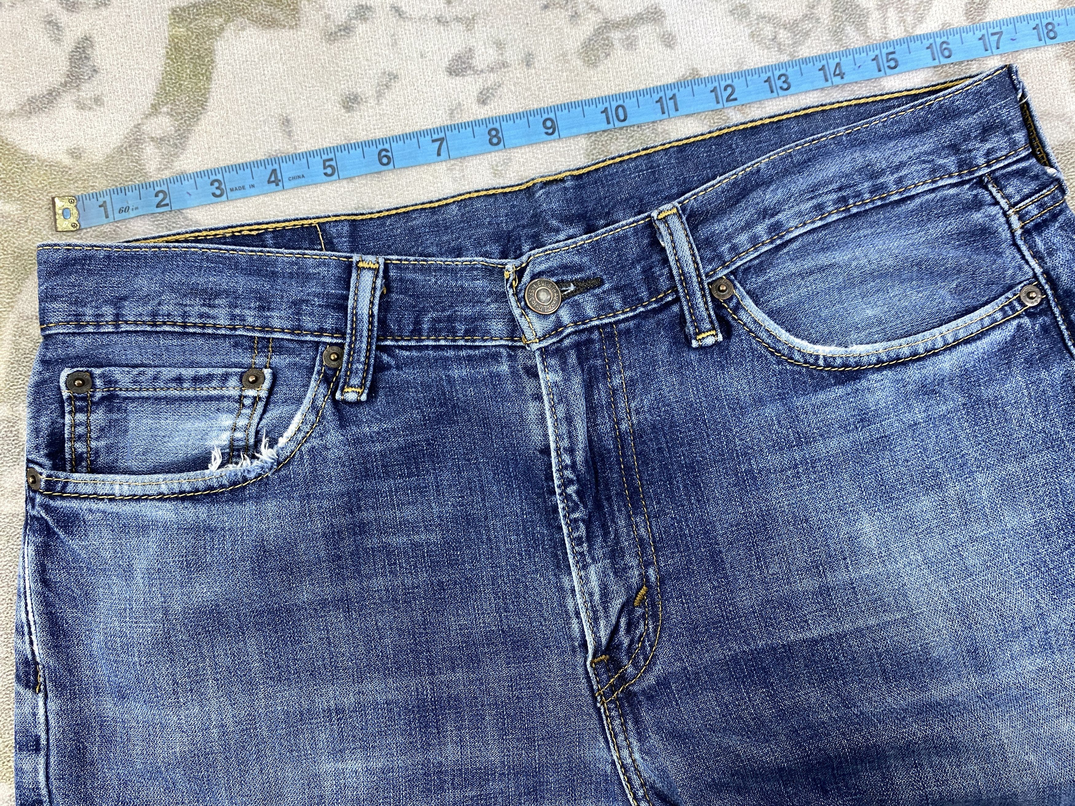 Levi's Distressed Blue Vintage Levi's 514 34x31.5 Denim -SJ130 Size US 34 / EU 50 - 5 Thumbnail