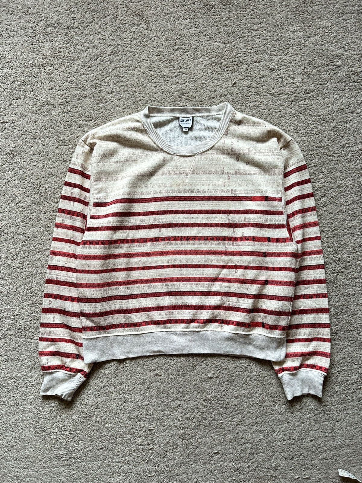 Jean Paul Gaultier 2000s JEAN PAUL GAULTIER Measurement Tape Sweatshirt Size XS / US 0-2 / IT 36-38 - 2 Thumbnail