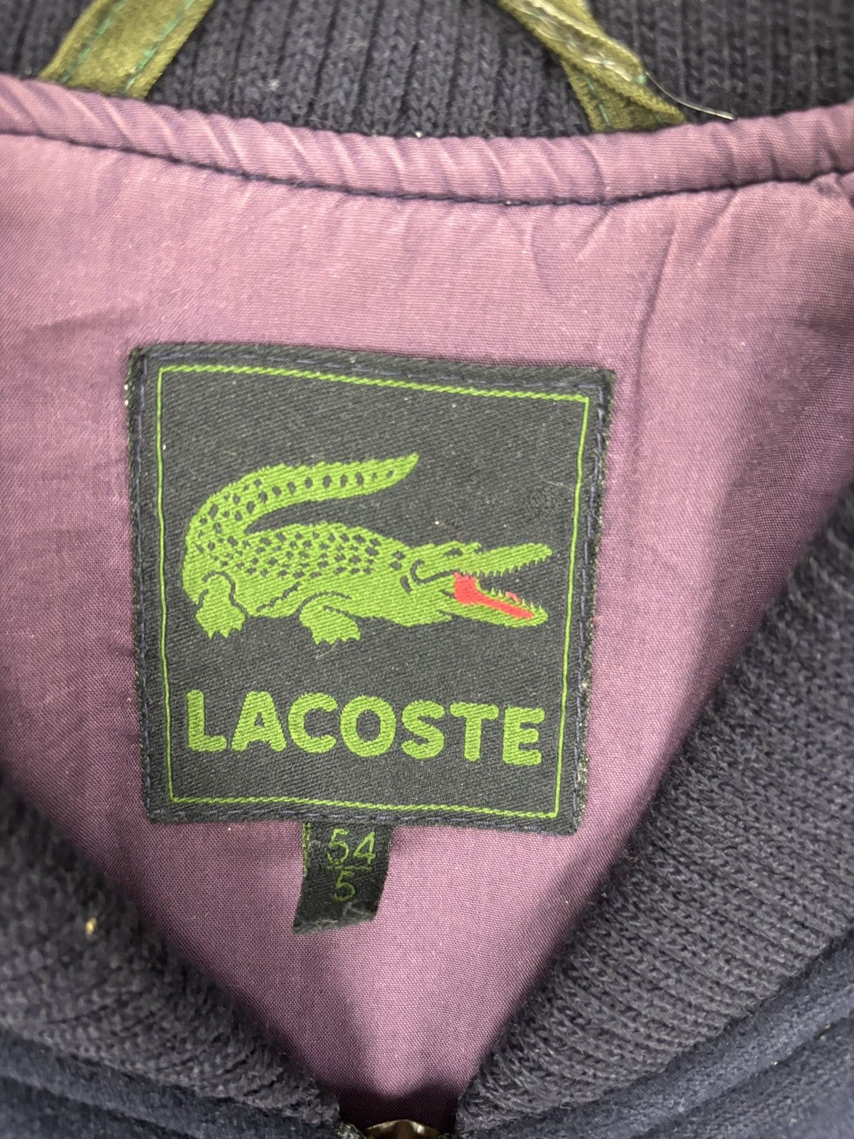 Lacoste Lacoste vintage wool jacket mens navy blue Size US L / EU 52-54 / 3 - 4 Thumbnail