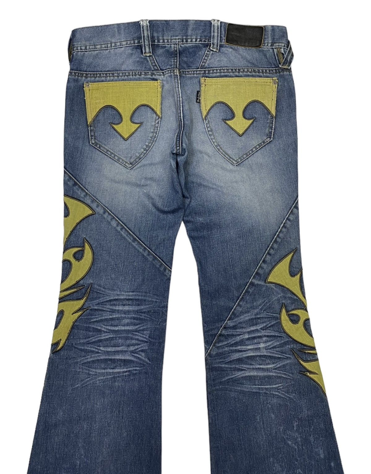 Tornado Mart Tornado Mart Tribal Flare Bootcut Jeans Size US 34 / EU 50 - 7 Thumbnail