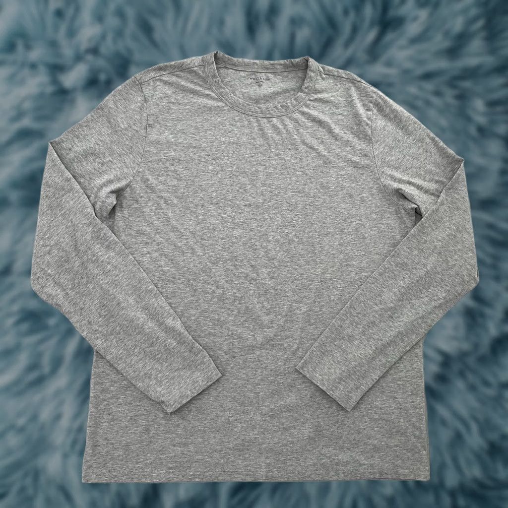 Mott & Bow Mott & Bow Shirt Adult Large Gray Driggs Long Sleeve Crew Tee Cotton Mens L Size US L / EU 52-54 / 3 - 1 Thumbnail