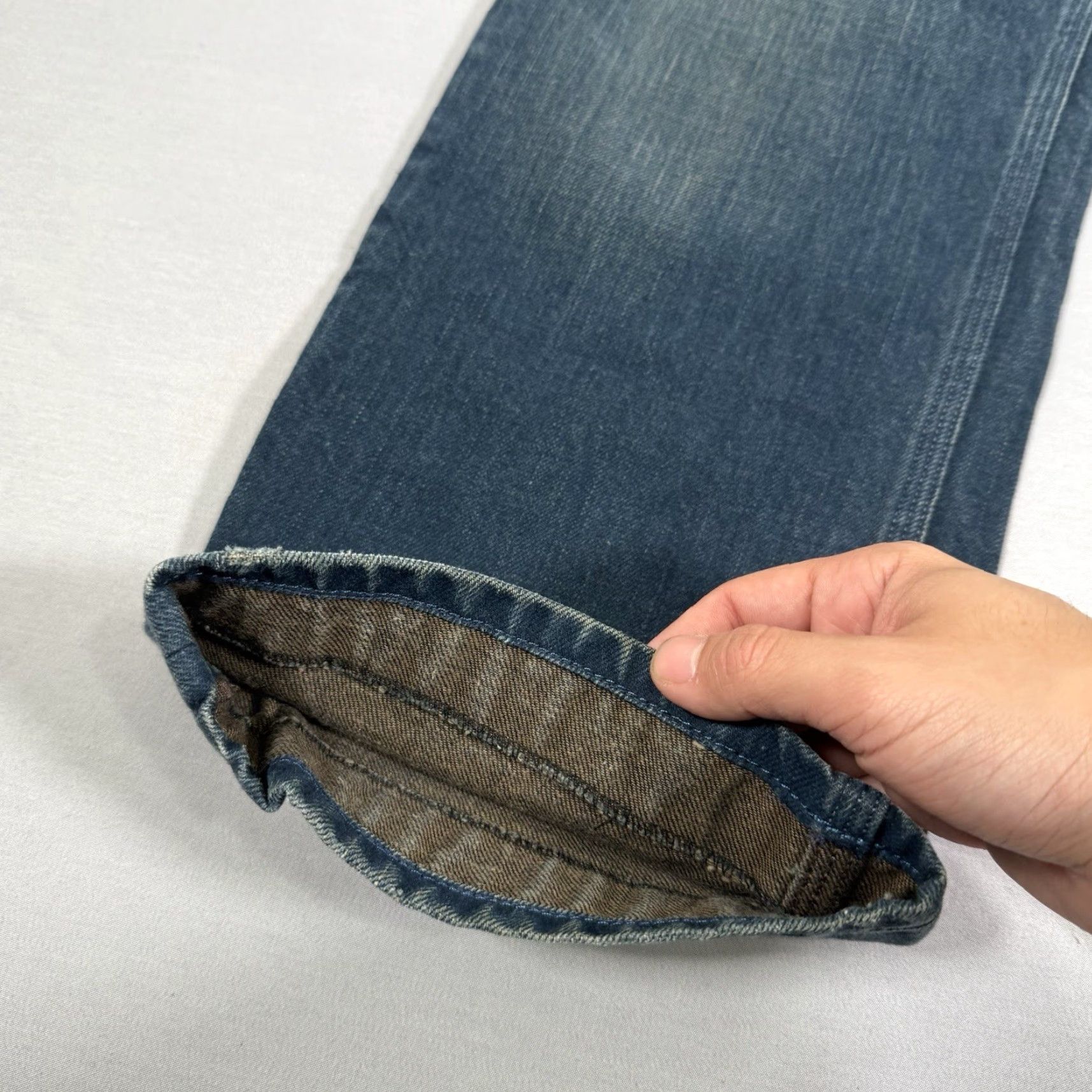 Diesel Diesel Jeans Mens 33x28 Blue TIMMEN Straight Denim Pants Button Fly Western Jeans Size US 33 - 7 Thumbnail