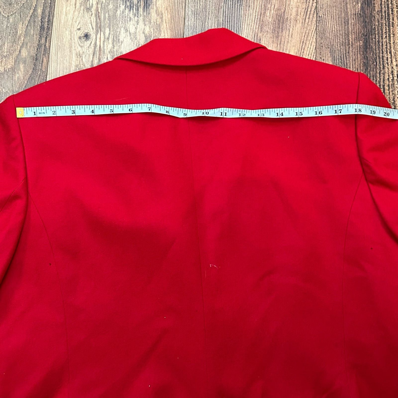 Pendleton × Vintage Vintage Pendleton Wool Blazer Red USA Made 16 Petite Size XXL / US 16-18 / IT 52-54 - 10 Thumbnail