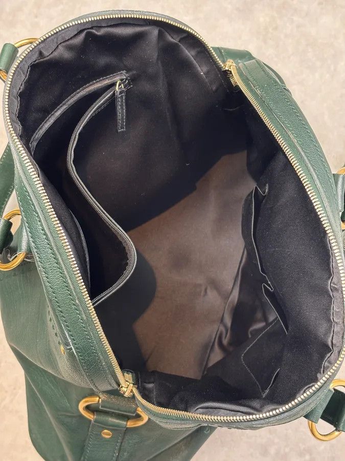 Yves Saint Laurent AW2008 Yves Saint Laurent Muse Dark Green Leather Handle Bag Size ONE SIZE - 15 Thumbnail