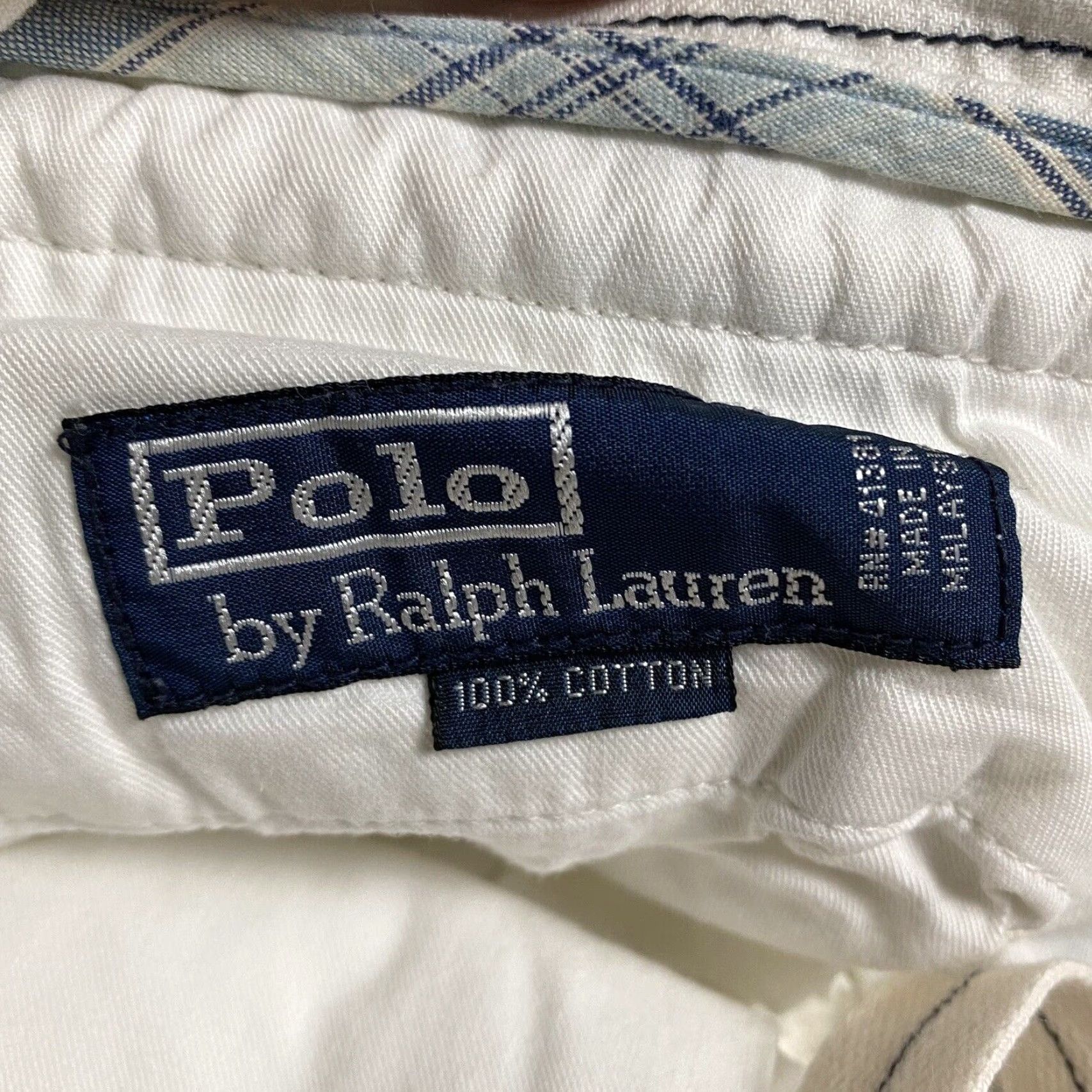 Polo Ralph Lauren POLO RALPH LAUREN Chino Pants 35 x 30 White Cotton Comfort Casual Mens Size US S / EU 44-46 / 1 - 6 Thumbnail