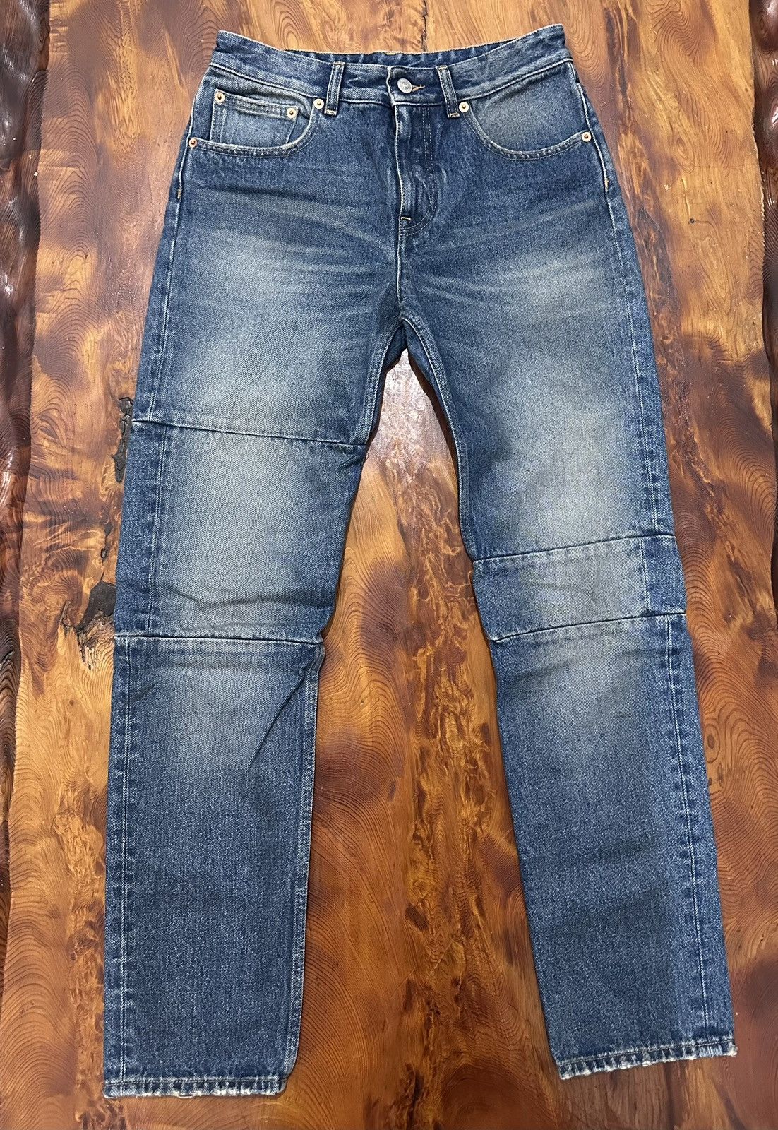 Maison Margiela MM6 Maison Margiela Navy Faded Jeans Size US 26 / EU 42 - 1 Thumbnail