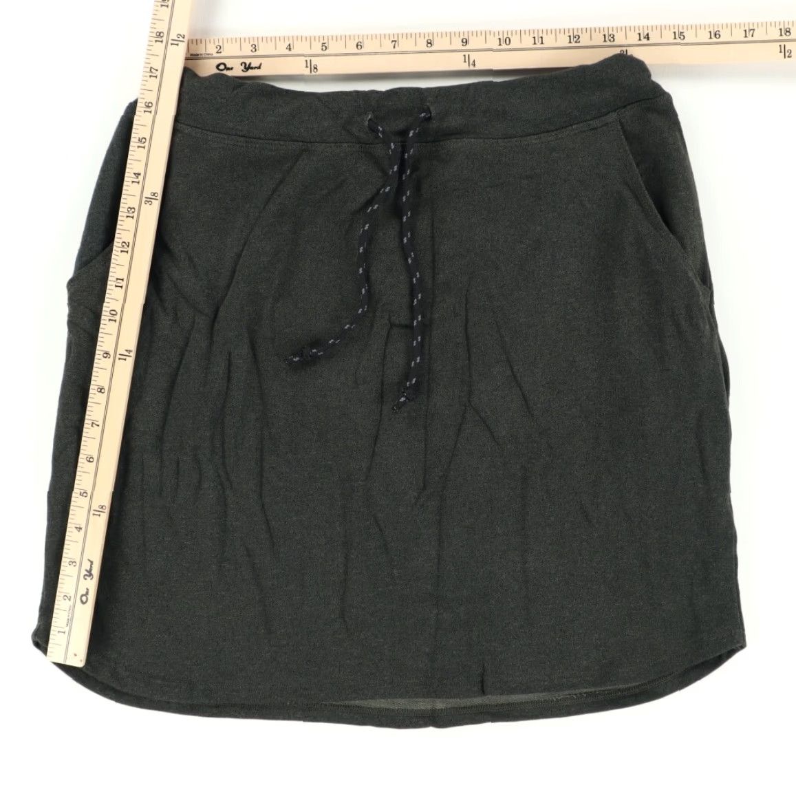 Sundry VINTAGE Sundry for Evereve Stretch Saturday Rayon Woven Skirt Green Women's 3 Size 26" / US 2 / IT 38 - 3 Thumbnail
