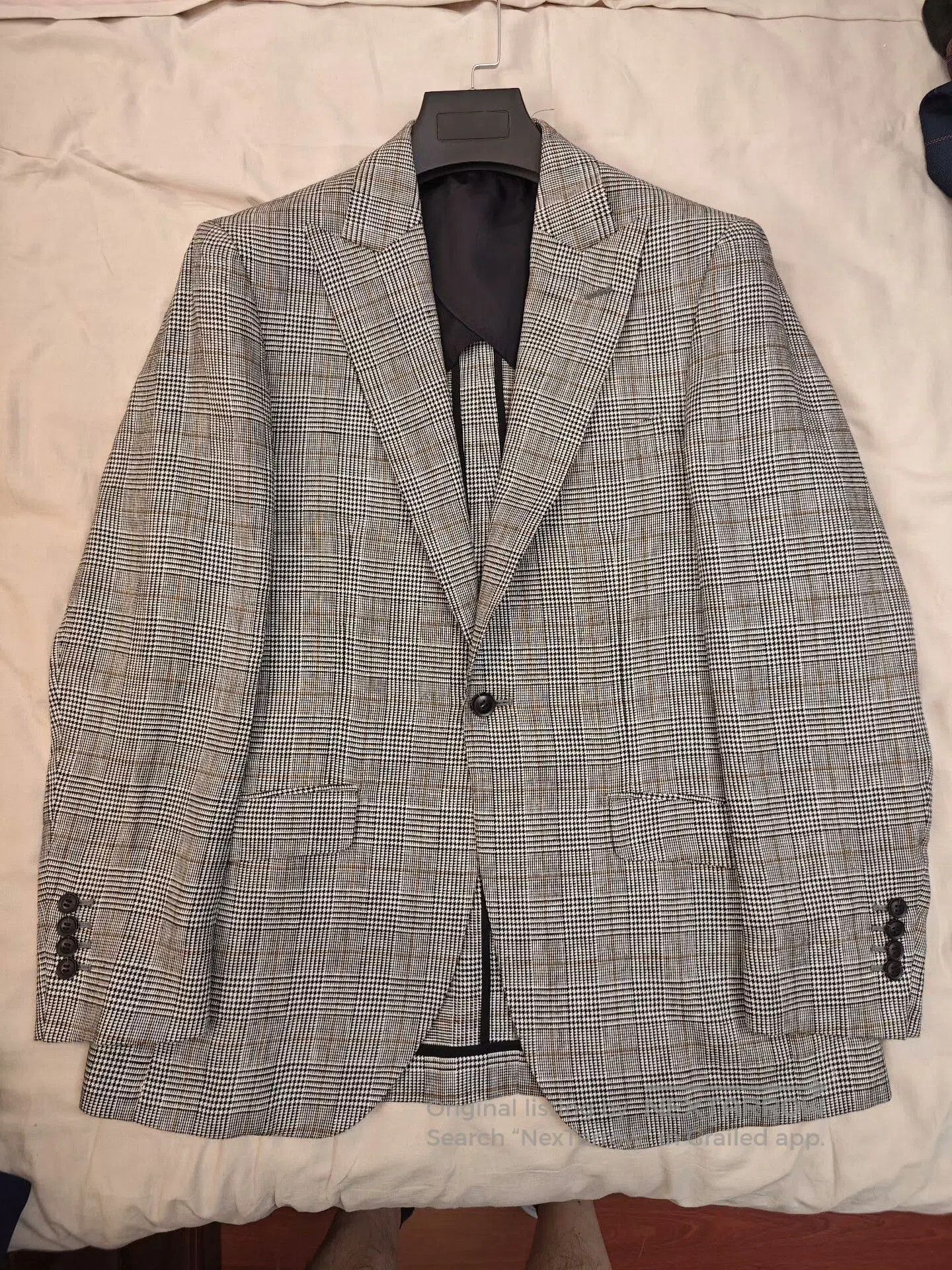 Japanese Brand Custom Irish Linen Half-Canvas Suit. Size US M / EU 48-50 / 2 - 5 Thumbnail