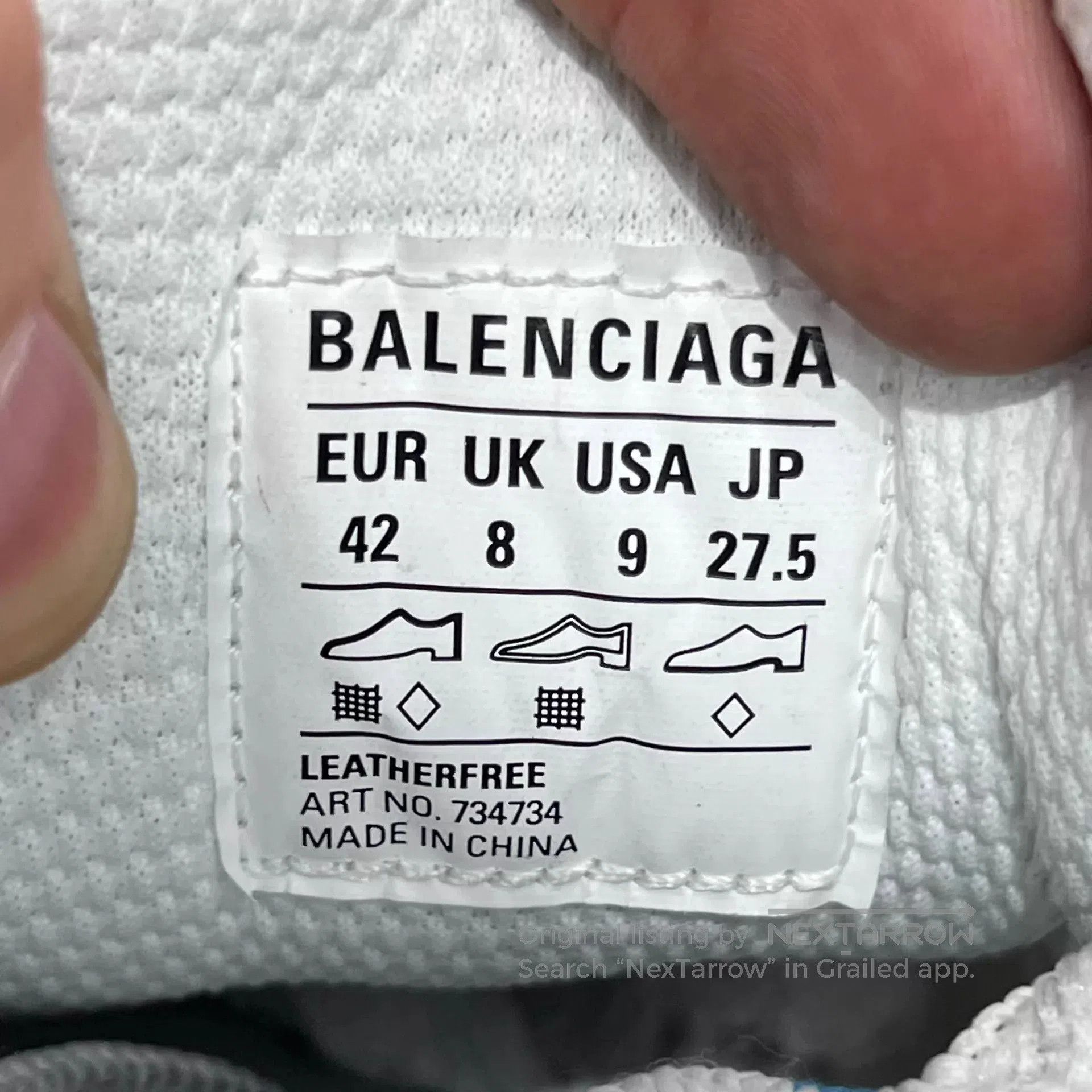 Balenciaga Silver Athletic Sneakers with Yellow Accents Size 9. Size US 9 / EU 42 - 8 Thumbnail