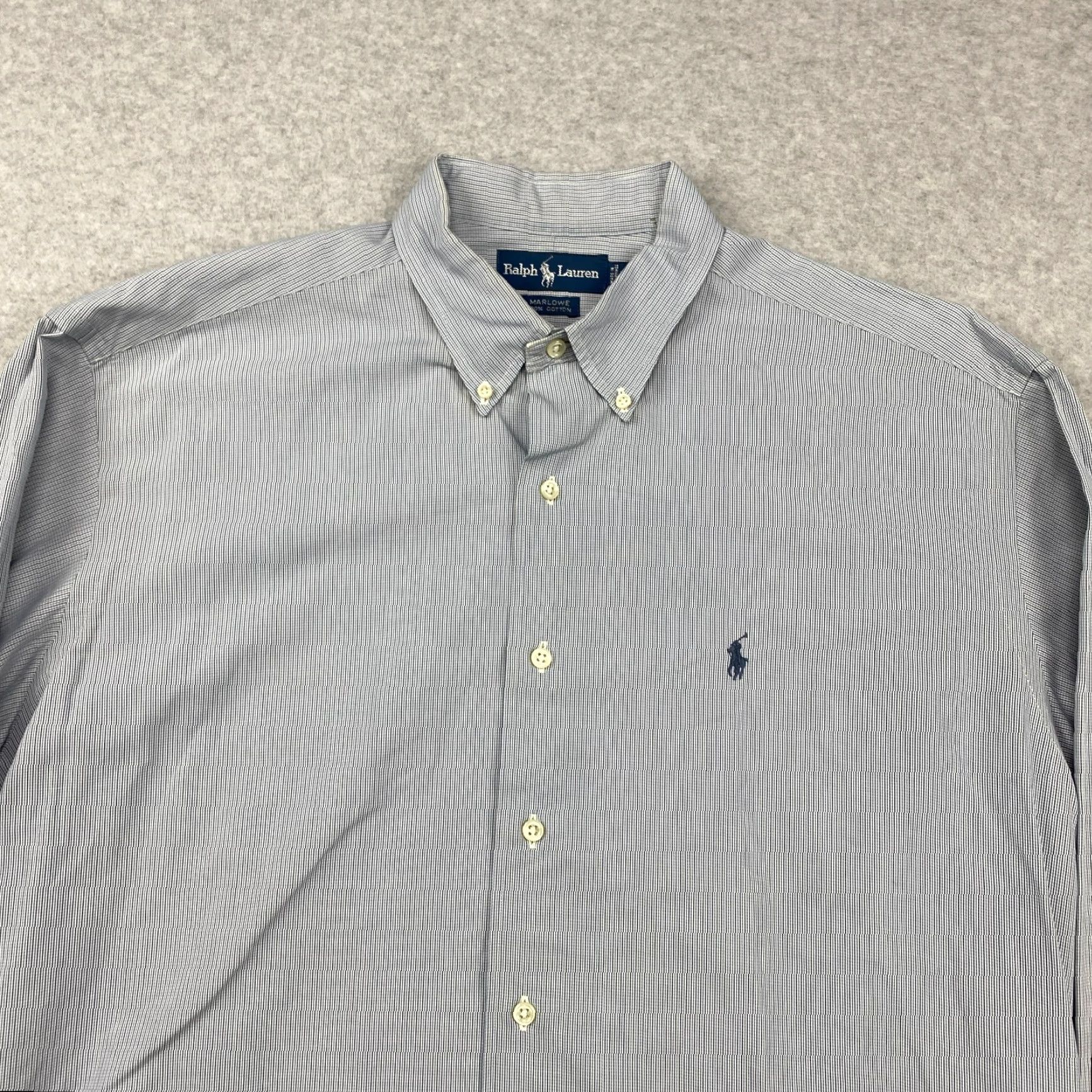 Ralph Lauren Ralph Lauren Marlowe Button-Up Shirt Mens L Blue Check Casual Preppy Long Sleeve Button-Down Collar Size US L / EU 52-54 / 3 - 2 Thumbnail