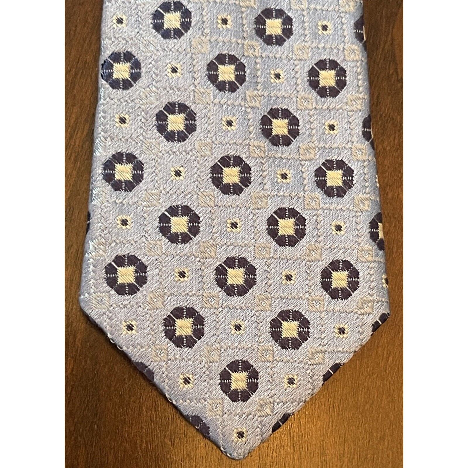 Cremieux Cremieux Blue Hand Made 100% Silk Men’s Neck Tie Made In Usa Size ONE SIZE - 6 Thumbnail