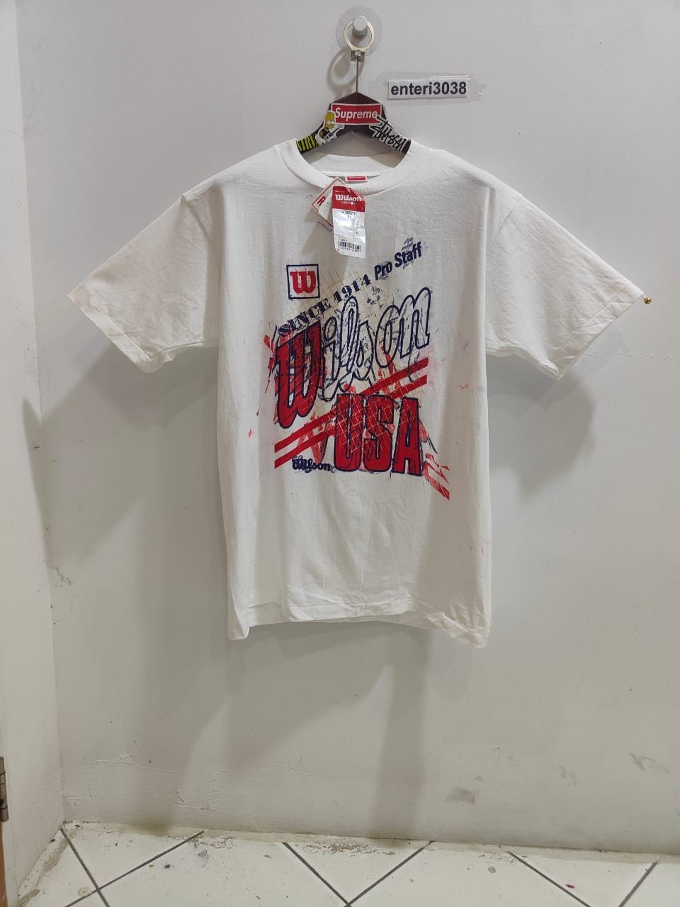 Vintage NOS vintaGE wilson pro staff usa shirt single MADE IN JAPAN Size US L / EU 52-54 / 3 - 1 Thumbnail