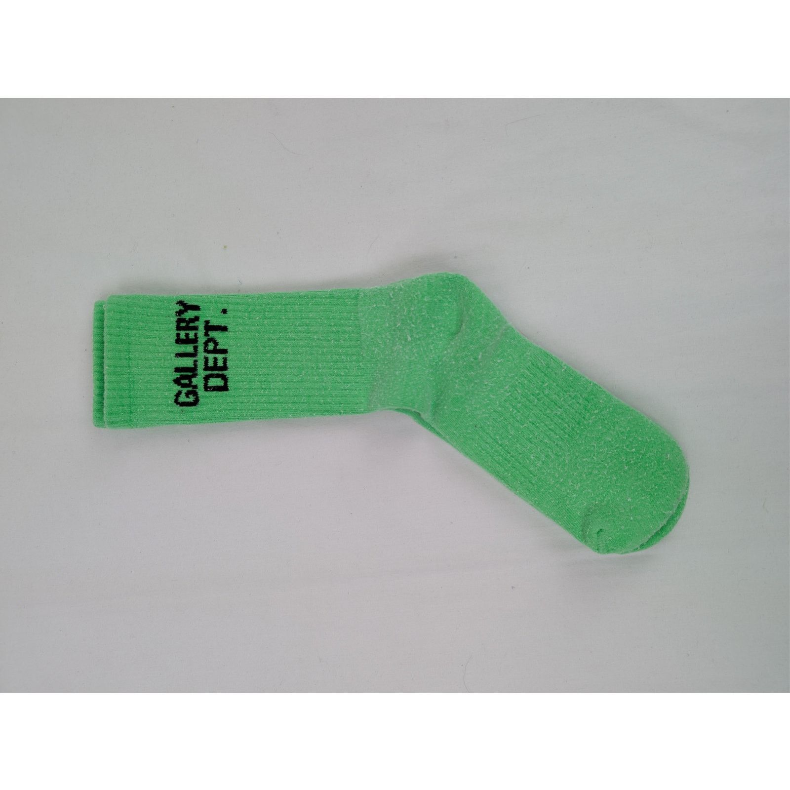 Gallery Dept. o1rshd1 Q:4 / Size: OS / Gallery Dept. Logo Socks Fluo Green Size ONE SIZE - 7 Thumbnail